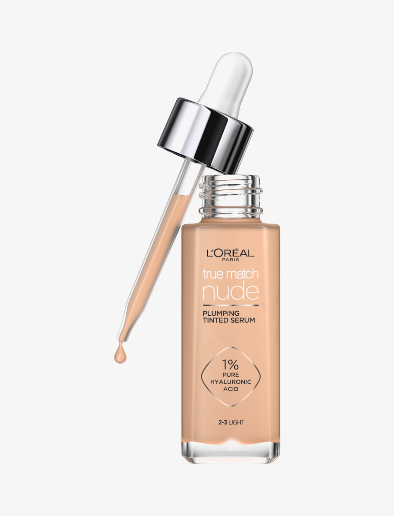 L'Oréal Paris L'oreal Paris True Match Nude Plumping Tinted Serum 2-3 Light 30 ml, One Size, Ansigt > Foundation, Dame