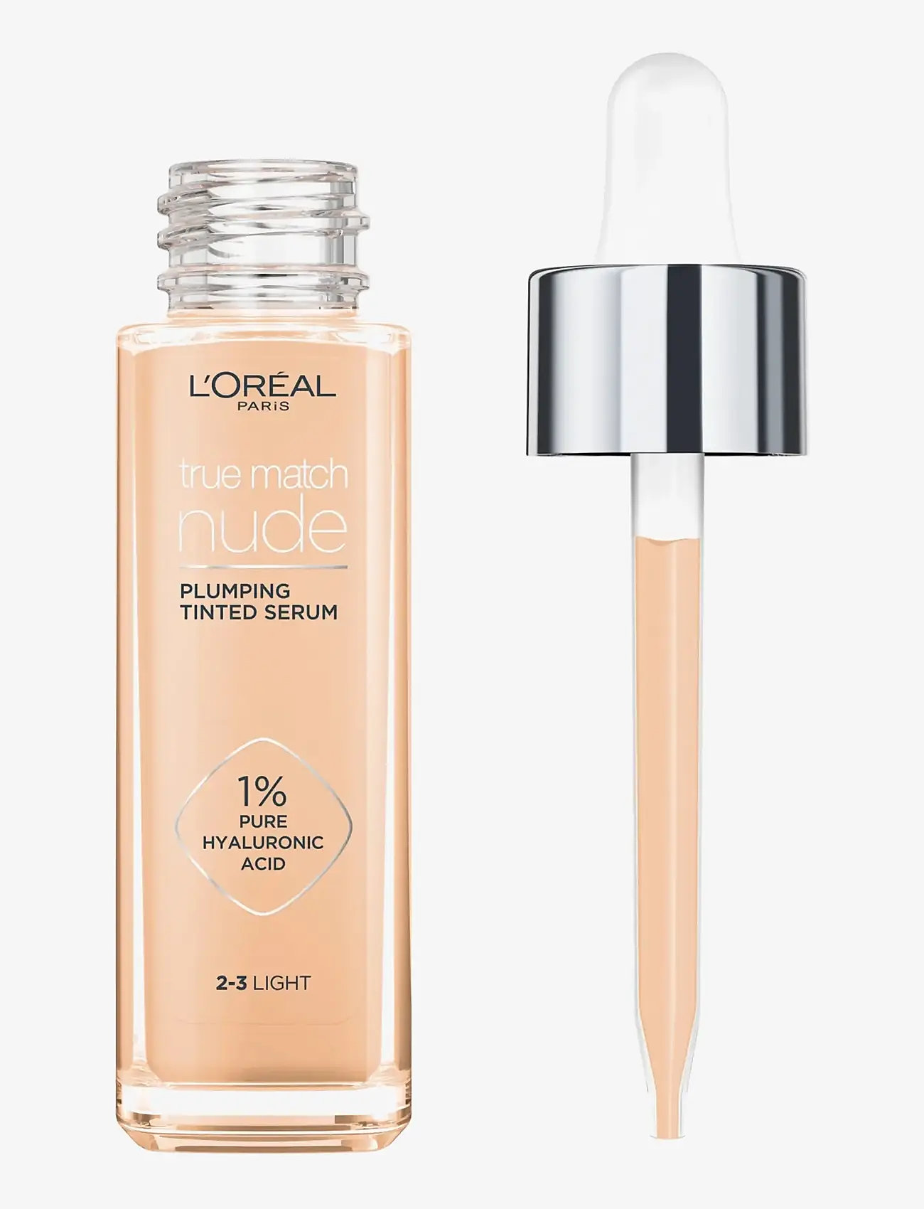L'Oréal Paris - L'Oreal Paris True Match Nude Plumping Tinted Serum 2-3 Light 30 ml - smink - light 2-3 - 1
