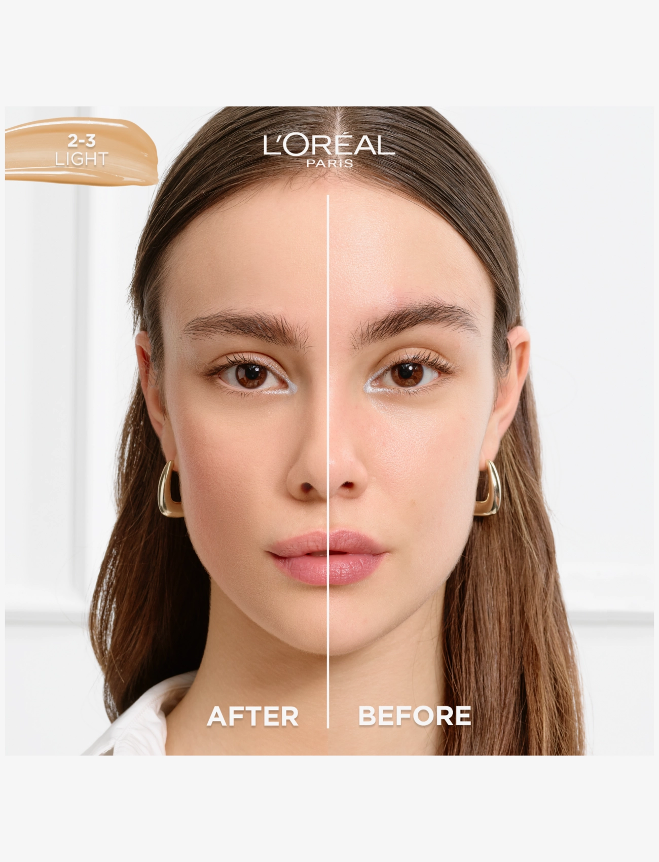 L'Oréal Paris - L'Oreal Paris True Match Nude Plumping Tinted Serum 2-3 Light 30 ml - förðunarvörur - light 2-3 - 3