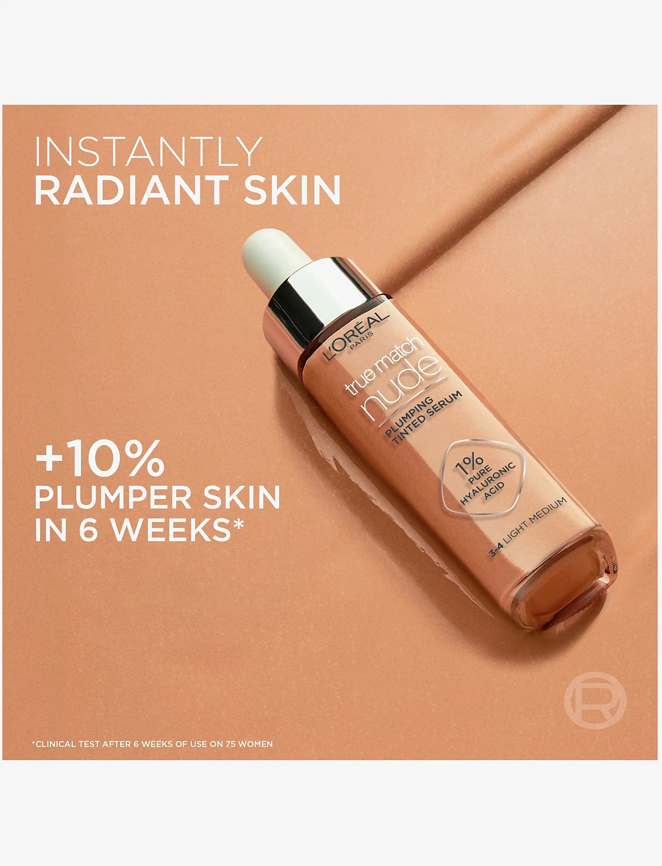 L'Oréal Paris - L'Oreal Paris True Match Nude Plumping Tinted Serum 2-3 Light 30 ml - smink - light 2-3 - 5