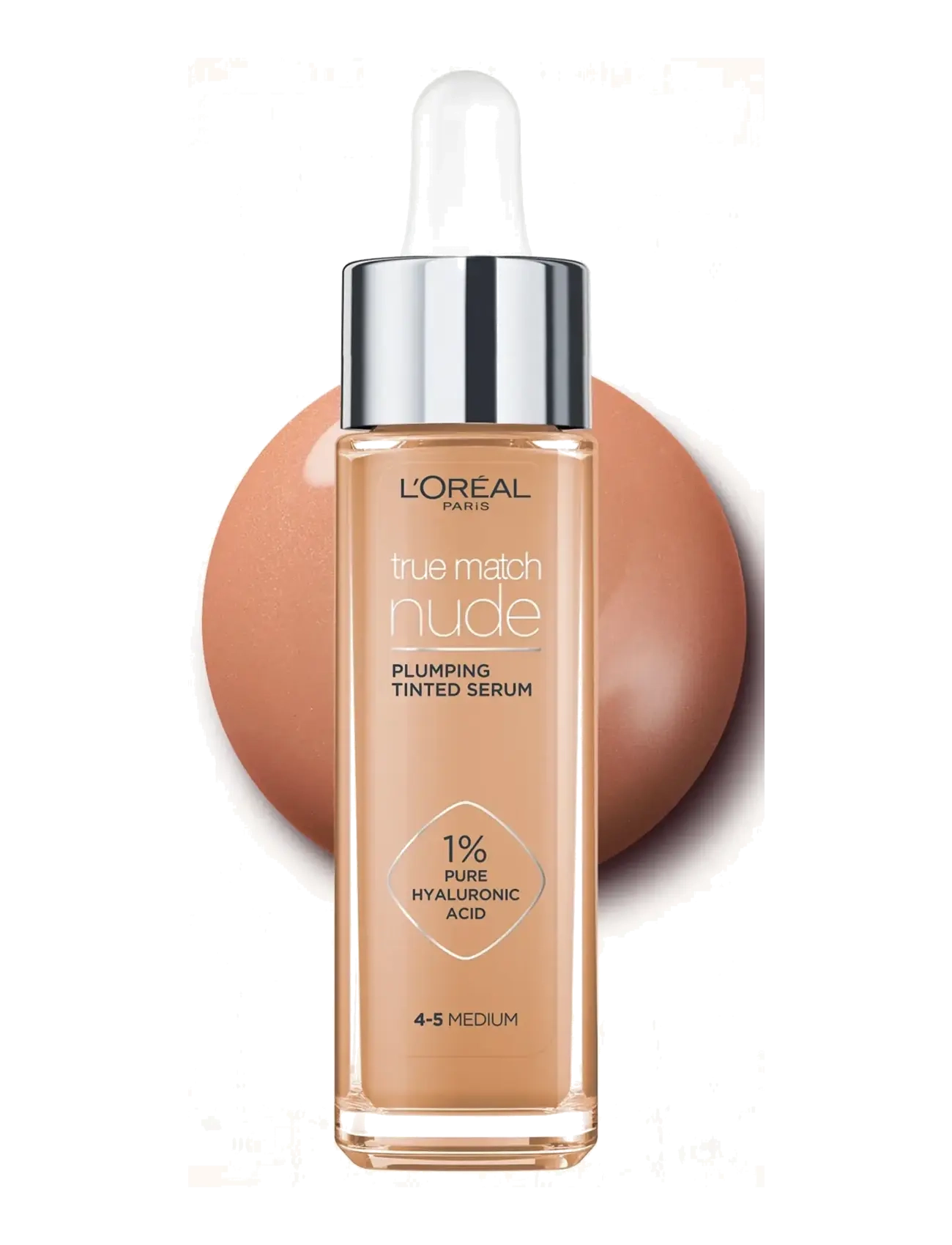 L'Oréal Paris - L'Oreal Paris True Match Nude Plumping Tinted Serum 4-5 Medium 30 ml - makeup - medium 4-5 - 2