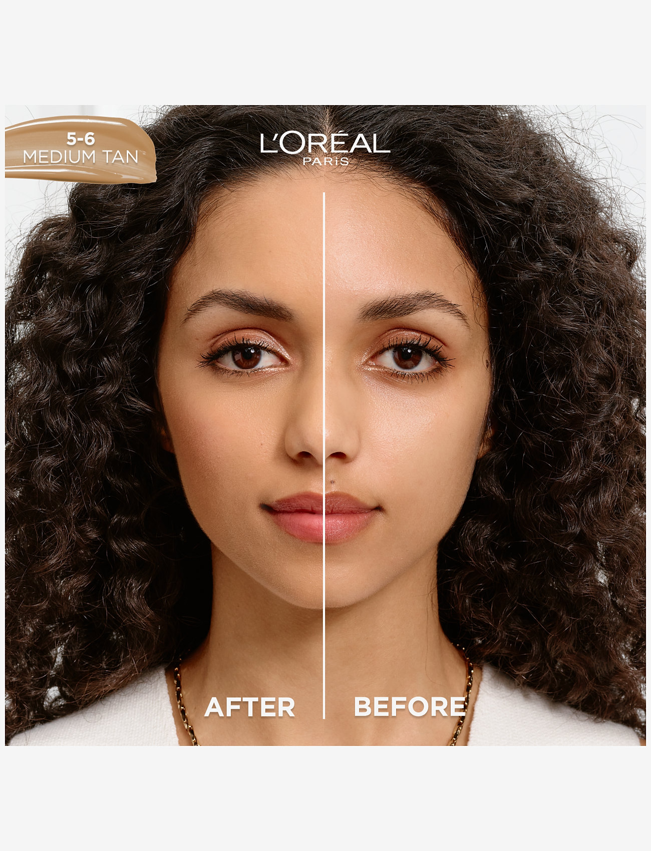 L'Oréal Paris - L'Oreal Paris True Match Nude Plumping Tinted Serum 5-6 Medium Tan 30 ml - smink - medium-tan 5-6 - 3