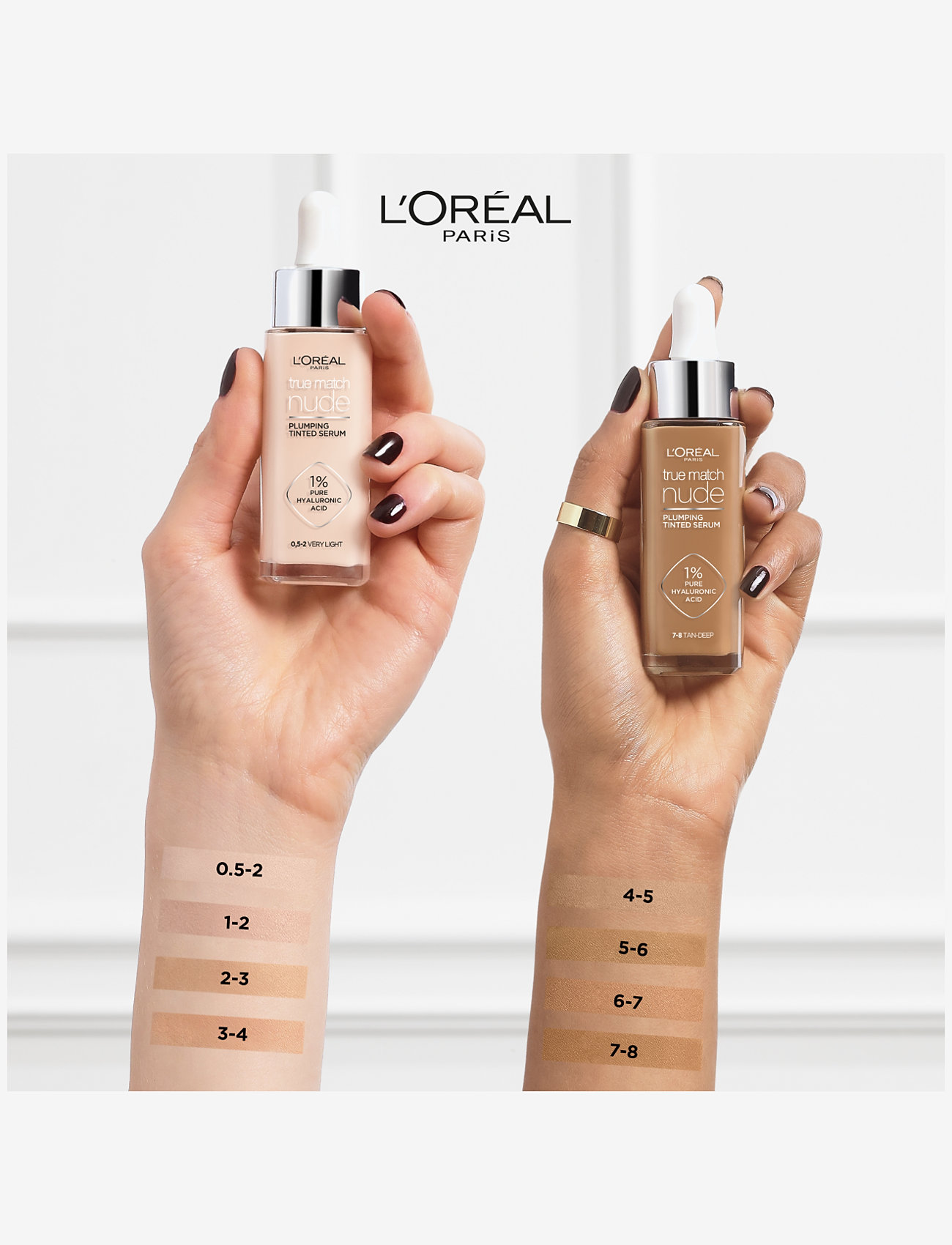 L'Oréal Paris - L'Oréal Paris True Match Nude Plumping Tinted Serum 6-7 Tan 30 ml - makeup - tan 6-7 - 4