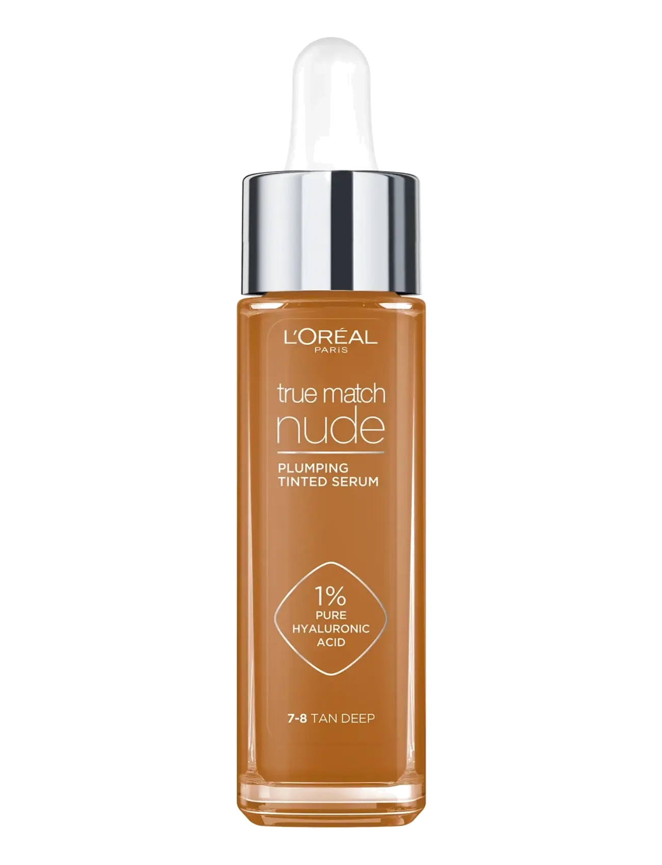 L'Oréal Paris True Match Nude Plumping Tinted Serum 7-8 Tan Deep 30 Ml, Foundation, Str: ONE SIZE