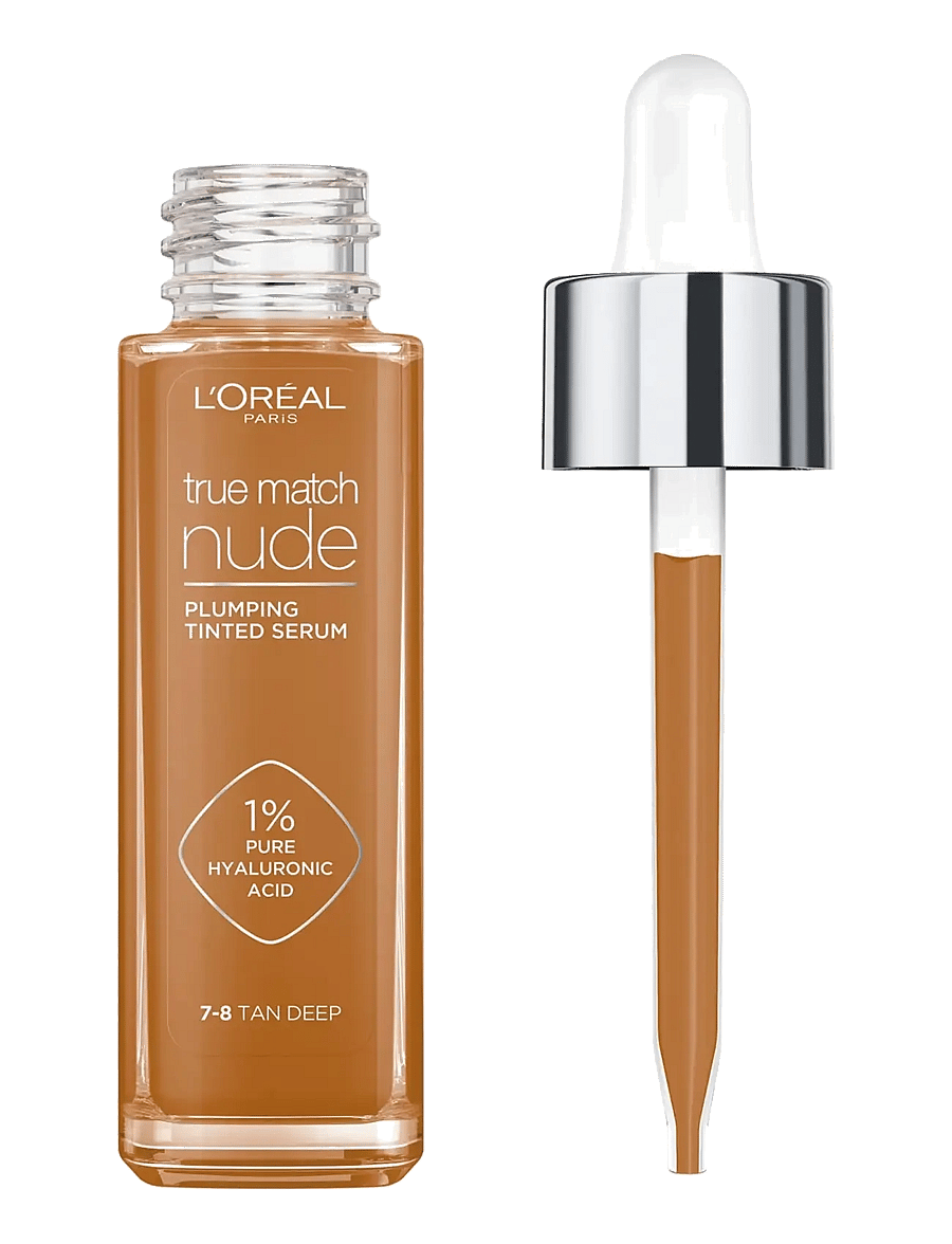 L'Oréal Paris - L'Oréal Paris True Match Nude Plumping Tinted Serum evens skin tone, hydrates, Tan Deep 30 ml - makeup - tan-deep 7-8 - 1