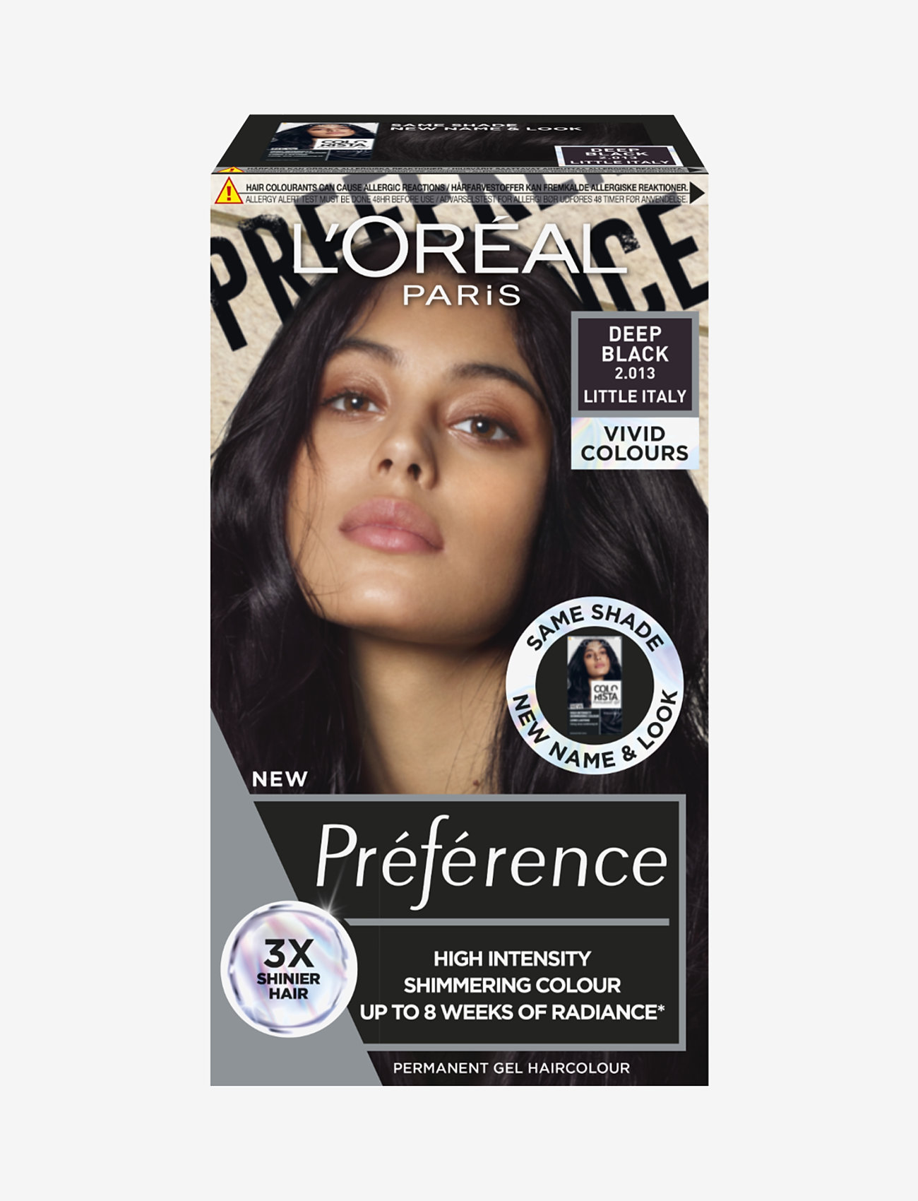 L'Oréal Paris L'Oréal Paris Préférence Vivid Colours 2.013 Deep Black - Hår - DEEP BLACK / clear