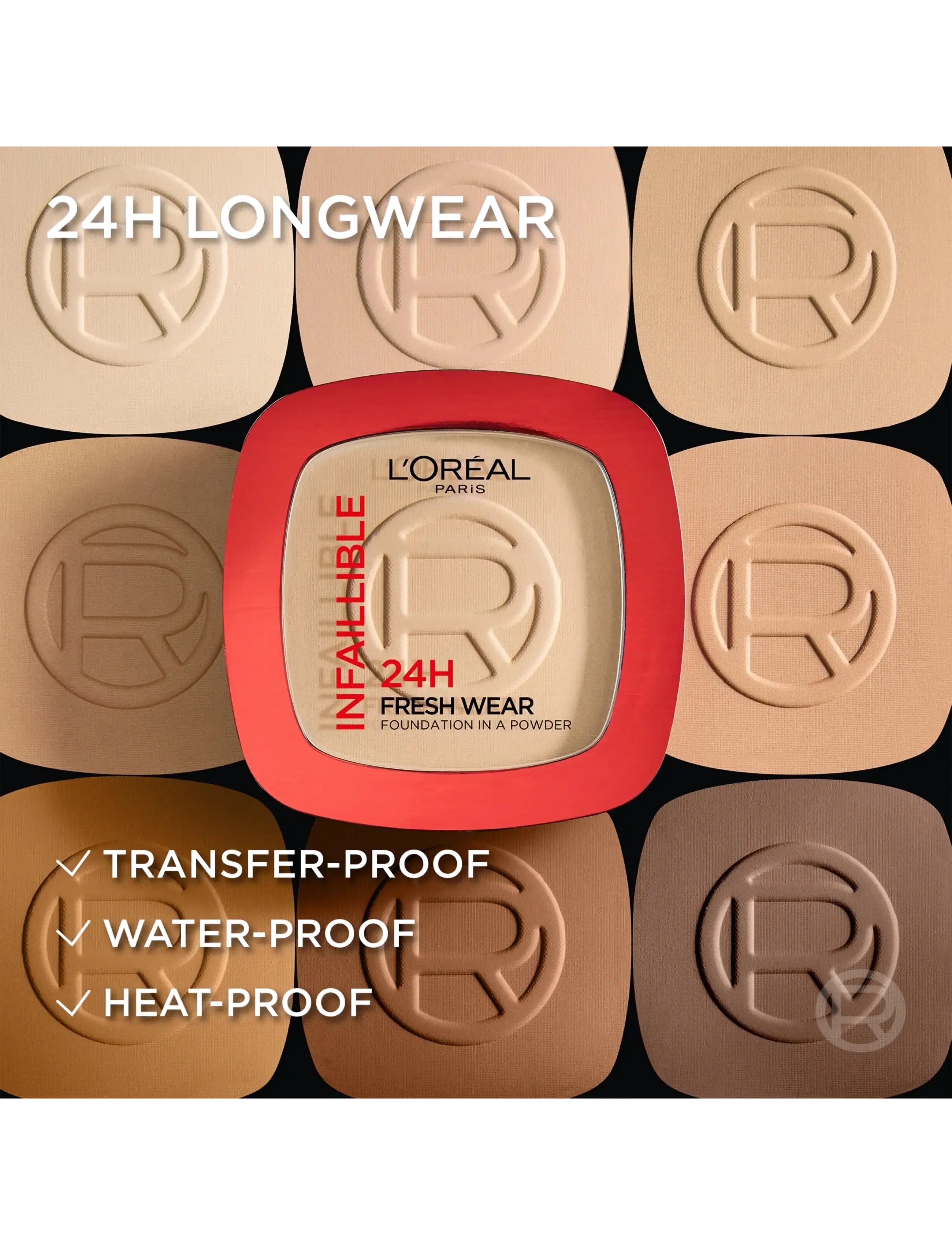 L'Oréal Paris - L'Oréal Paris Infaillible 24H Fresh Wear Foundation in a Powder Neutral Undertone 30 ml - neutral undertone - 4