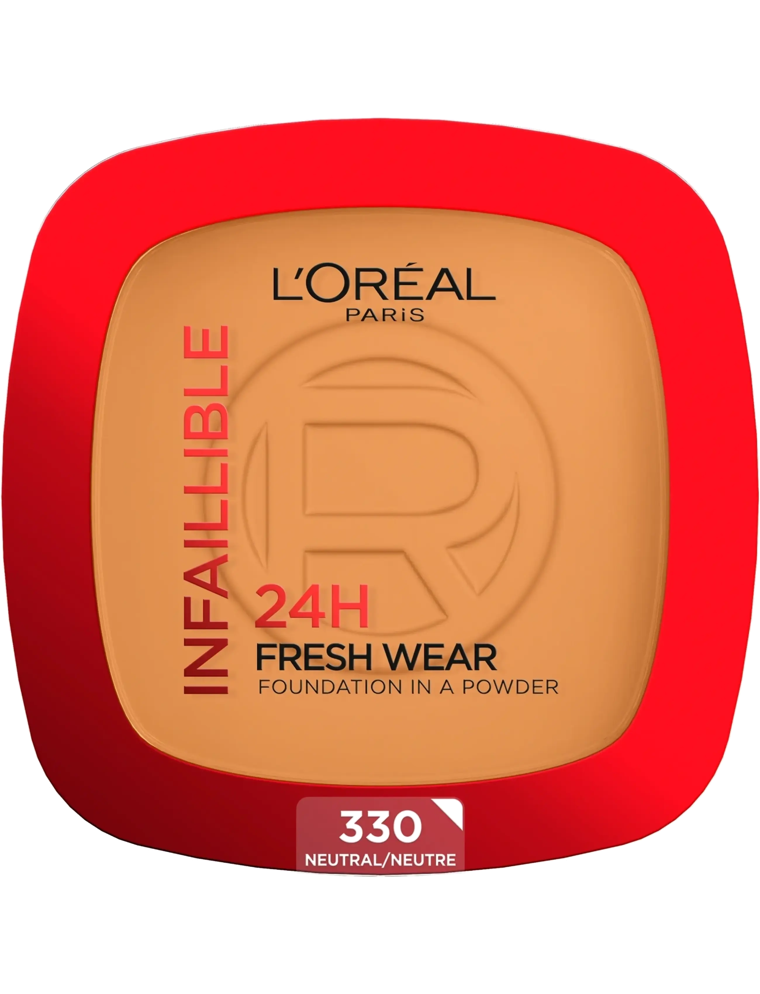L'Oréal Paris L'Oréal Paris Infaillible 24H Fresh Wear Foundation in a Powder Warm Undertone 30 ml - Skønhed - HAZELNUT 330 / natural