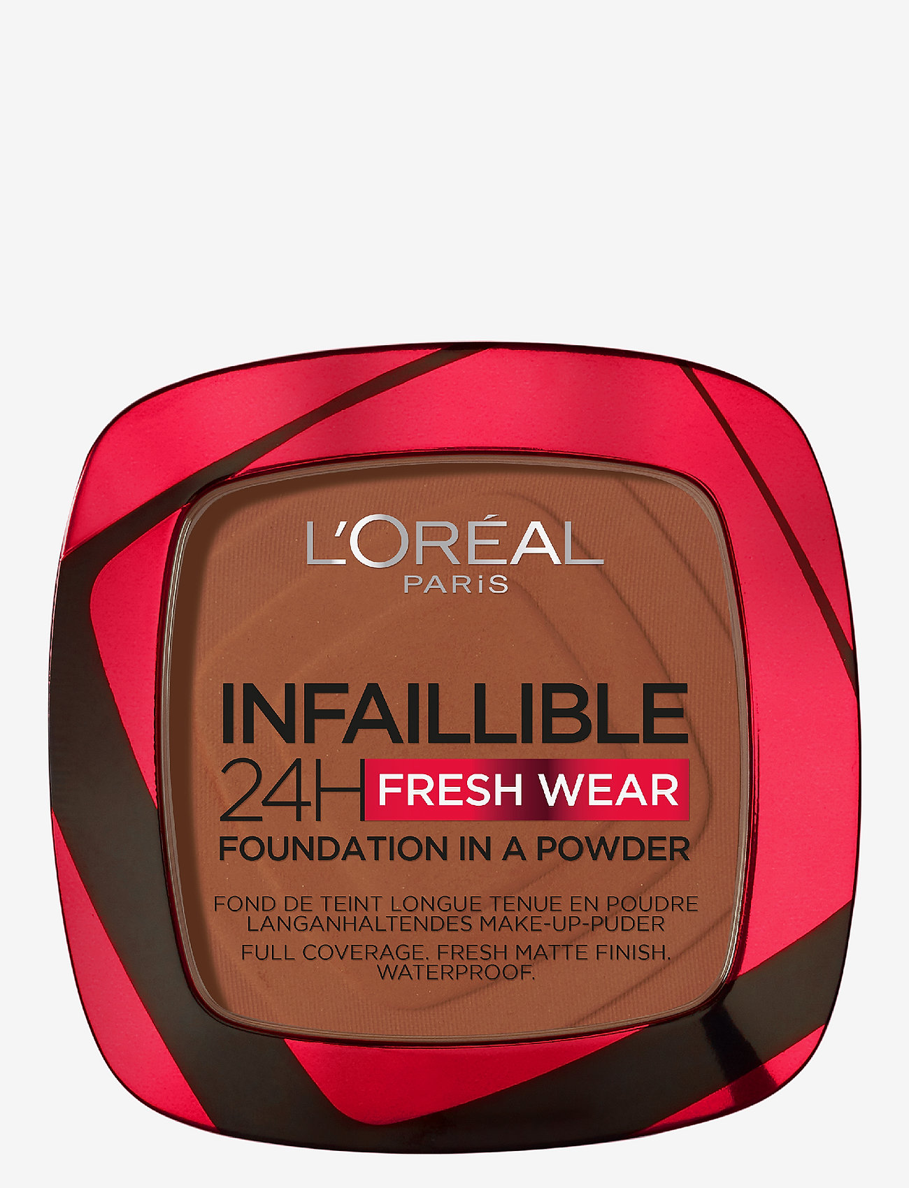 L'Oréal Paris - L'Oréal Paris Infaillible 24h Fresh Wear Powder Foundation 375 Deep Amber - juhlamuotia outlet-hintaan - deep amber 375 - 0