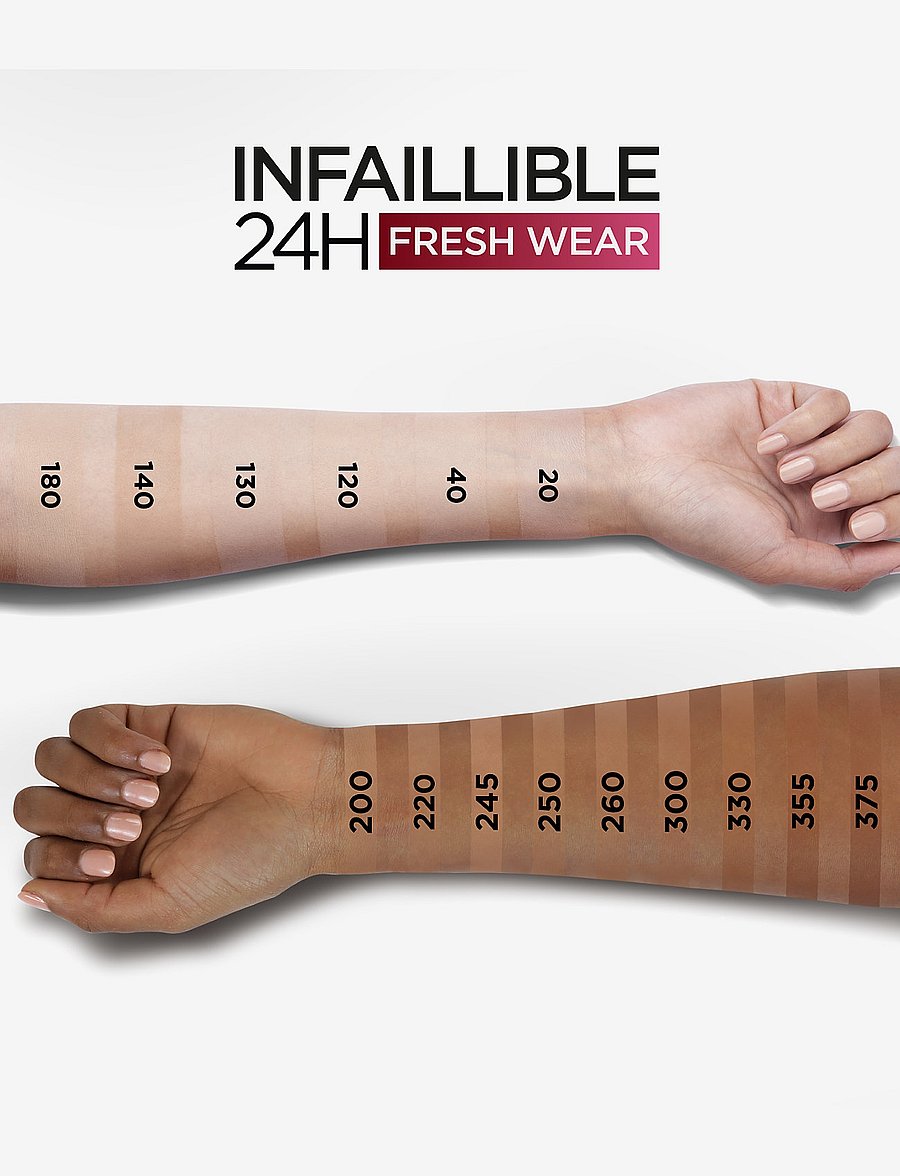 L'Oréal Paris - L'Oréal Paris Infaillible 24h Fresh Wear Powder Foundation 375 Deep Amber - makeup - deep amber 375 - 2