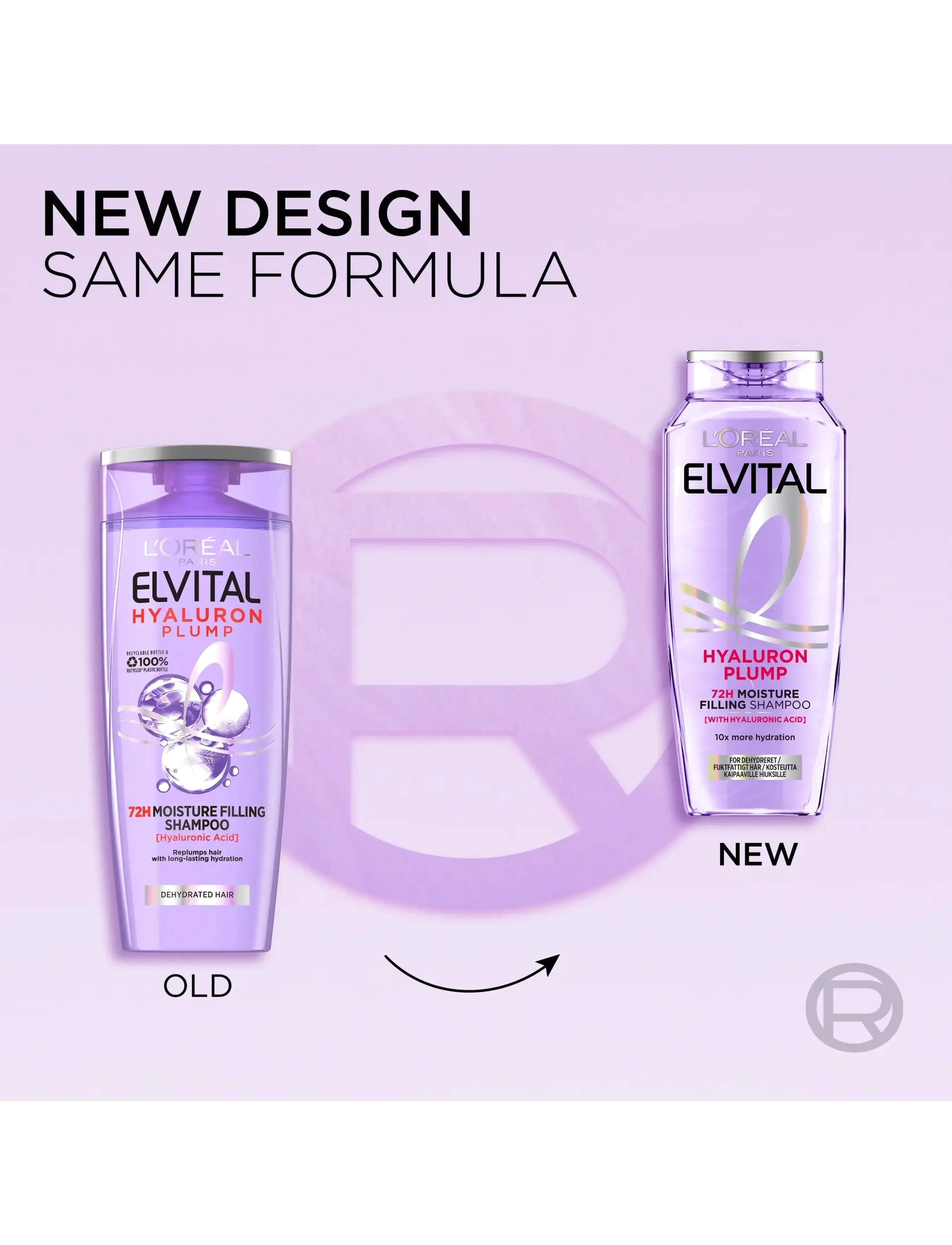 L'Oréal Paris - L'Oréal Paris Elvital Hyaluron Plump Shampoo for dehydrated hair 250 ml - lägsta priserna - no colour - 1