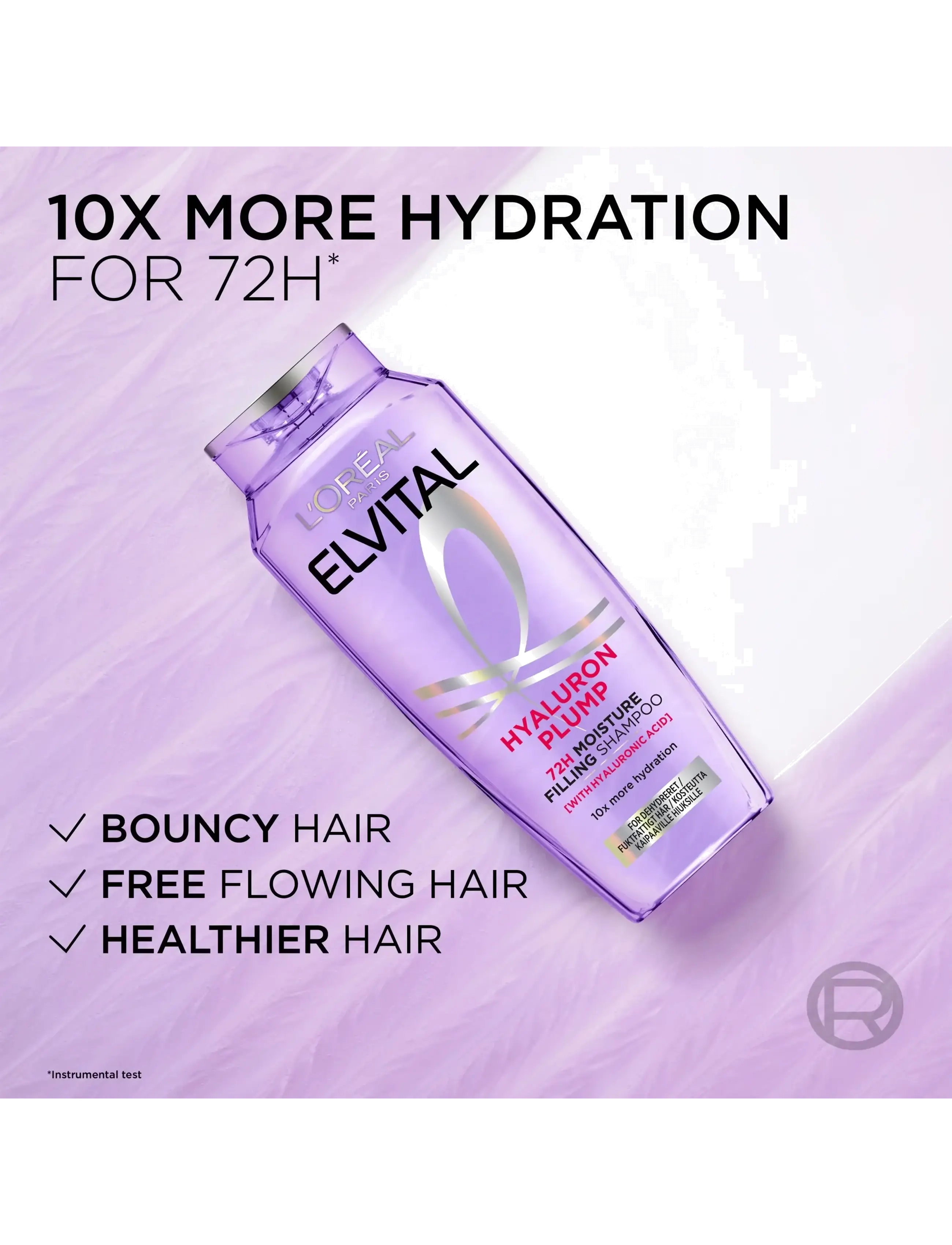 L'Oréal Paris - L'Oréal Paris Elvital Hyaluron Plump Shampoo for dehydrated hair 250 ml - lägsta priserna - no colour - 2
