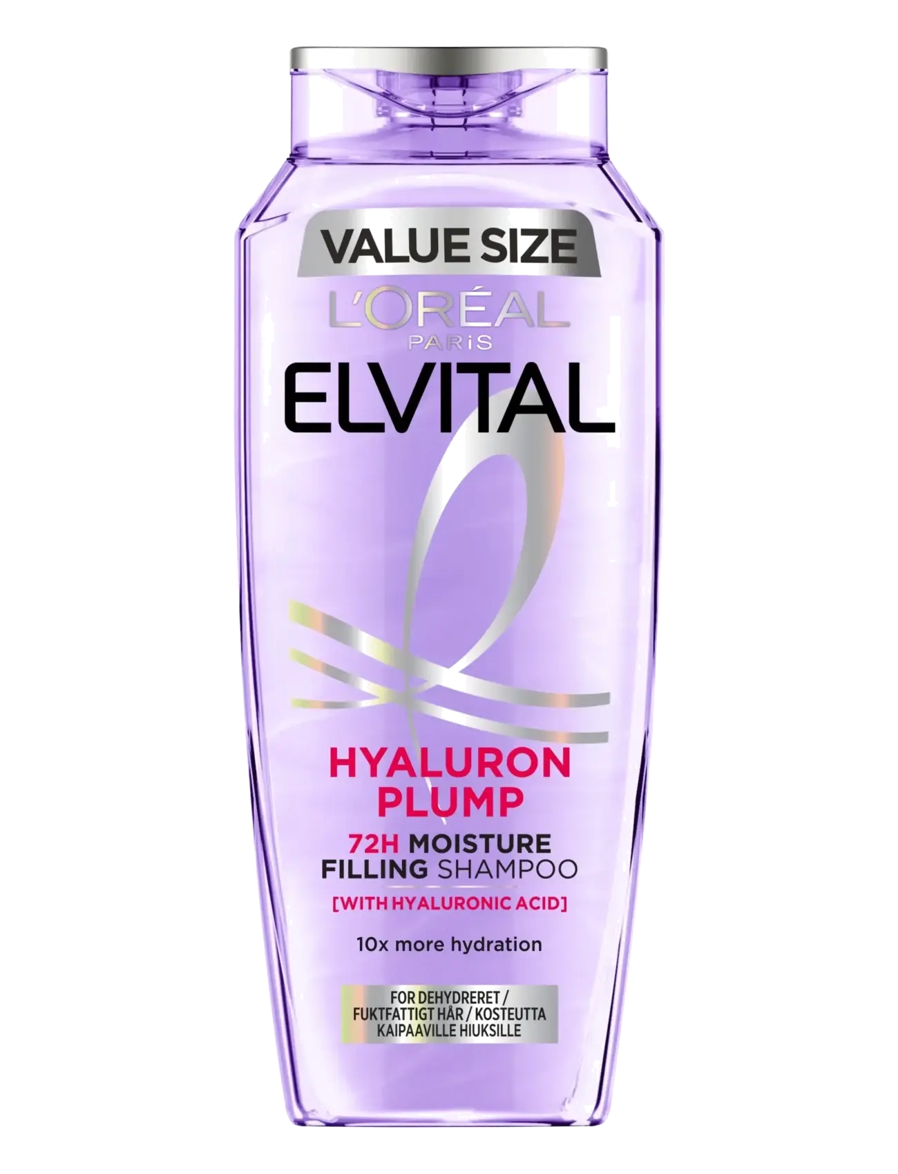 L'Oréal Paris L'oréal Paris Elvital Hyaluron Plump Shampoo For Dehydrated Hair 400 ml, 400 ml, Nude, Pleje > Shampoo, Dame