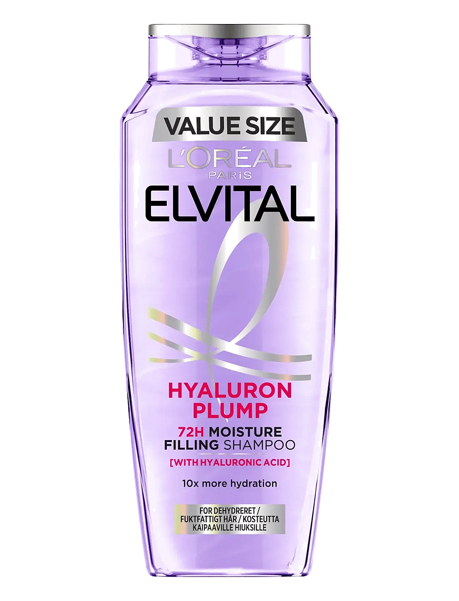 L'Oréal Paris - L'Oréal Paris Elvital Hyaluron Plump Shampoo for dehydrated hair 400 ml - Šampoon - hyaluron plump - 0