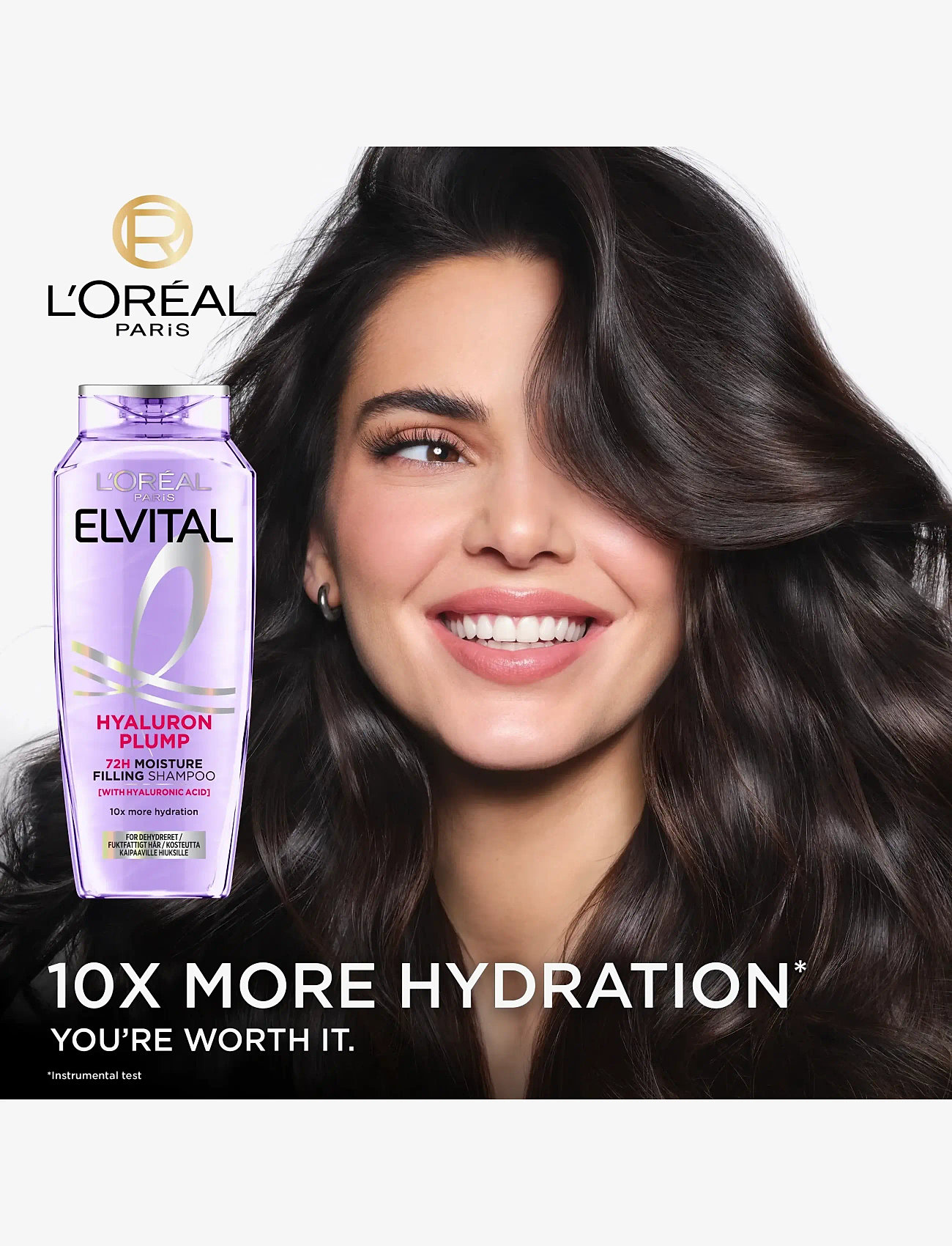 L'Oréal Paris - L'Oréal Paris Elvital Hyaluron Plump Shampoo for dehydrated hair 400 ml - shampoo - hyaluron plump - 2