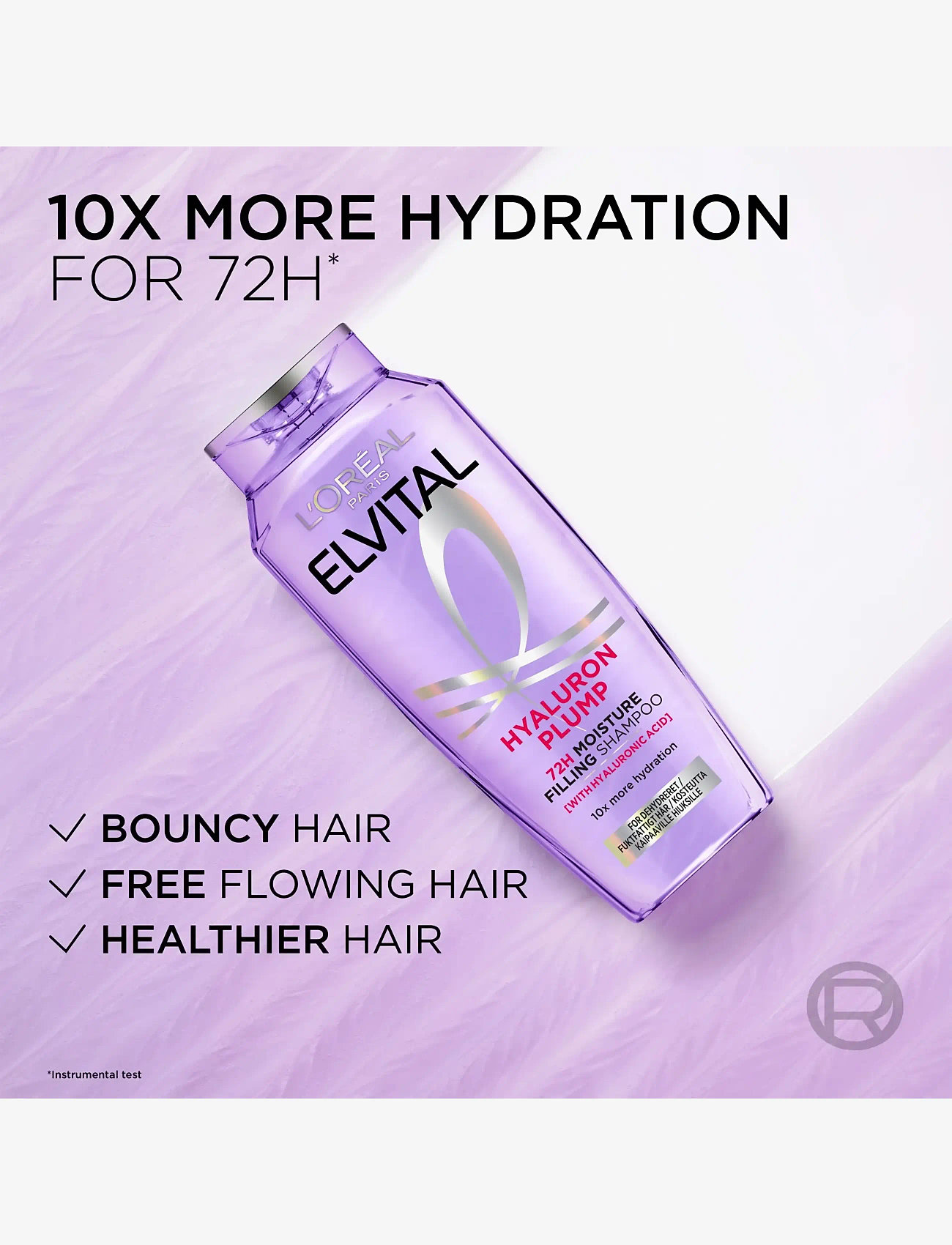 L'Oréal Paris - L'Oréal Paris Elvital Hyaluron Plump Shampoo for dehydrated hair 400 ml - shampoo - hyaluron plump - 3