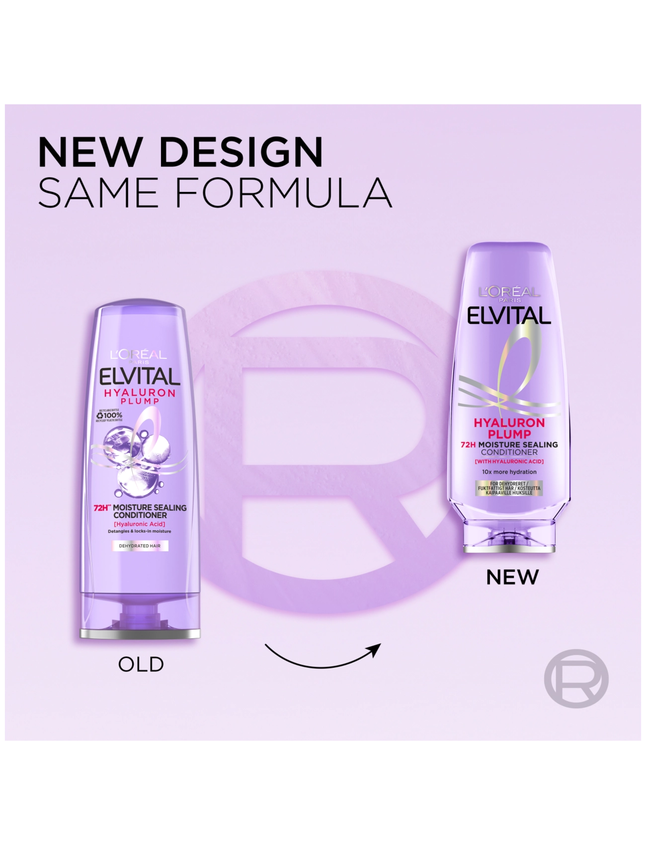 L'Oréal Paris - L'Oréal Paris Elvital Hyaluron Plump Conditioner for dehydrated hair 400 ml - hárnæring - hyaluron plump - 1