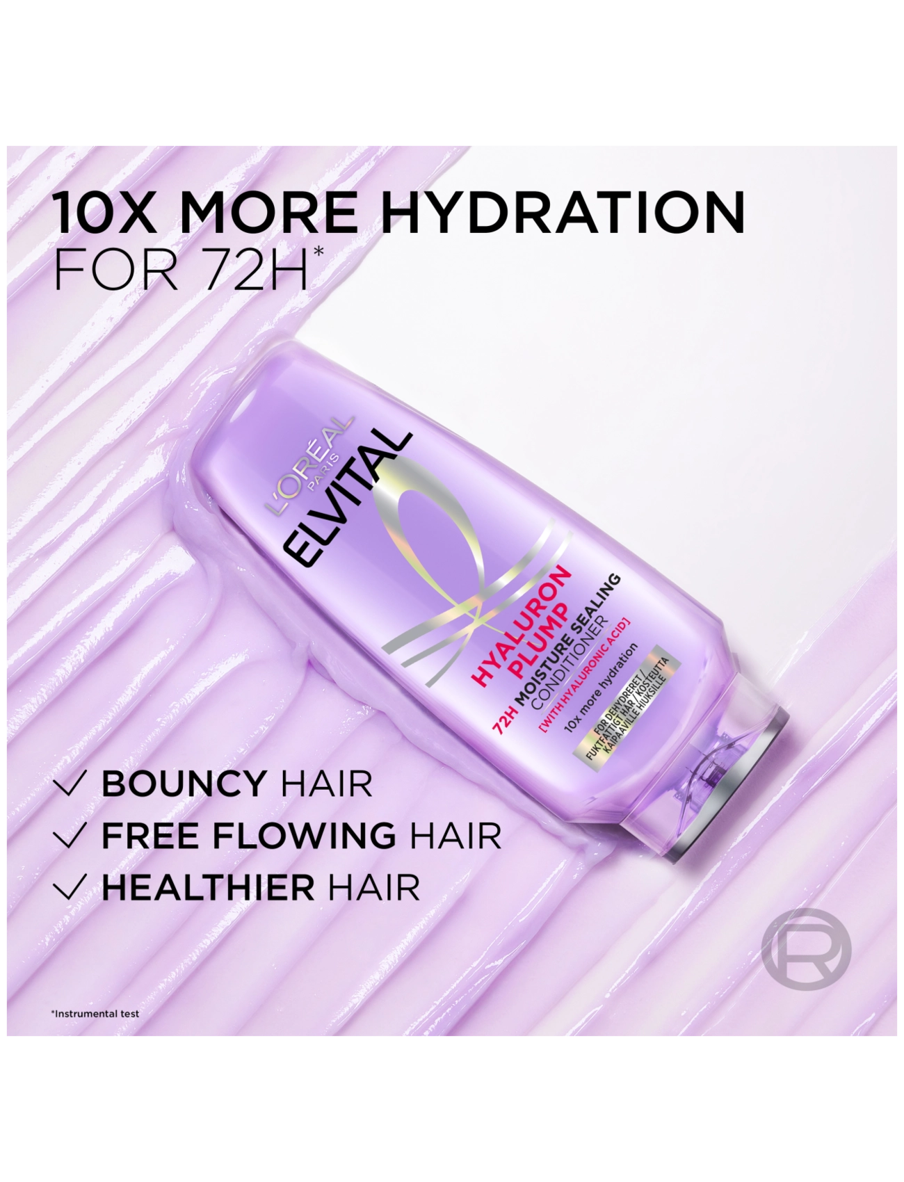 L'Oréal Paris - L'Oréal Paris Elvital Hyaluron Plump Conditioner for dehydrated hair 400 ml - hárnæring - hyaluron plump - 3