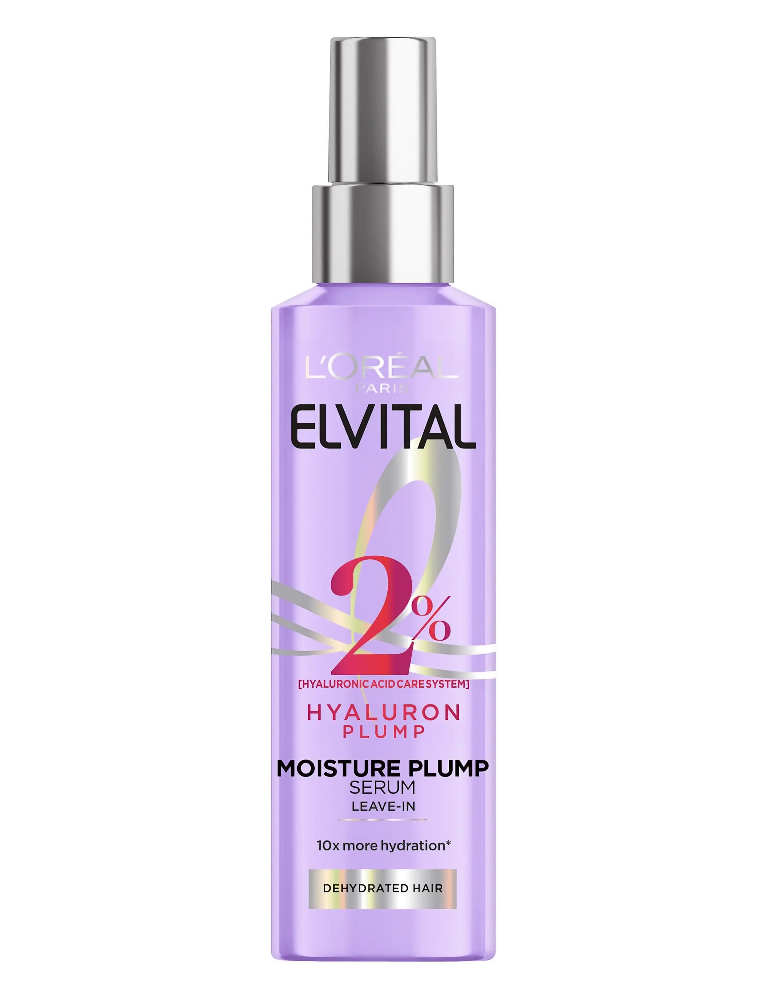 L'Oréal Paris L'oréal Paris Elvital Hyaluron Plump Leave-In Serum For Dehydrated Hair 150 ml, 150 ml, Nude, Pleje > Balsam Spray, Dame