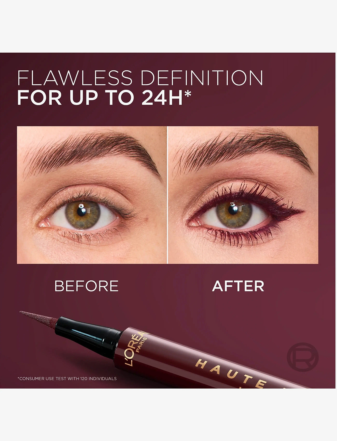 L'Oréal Paris - L'Oréal Paris Haute Precision Liquid Eyeliner - smink - 050 bordeaux cashmere - 4