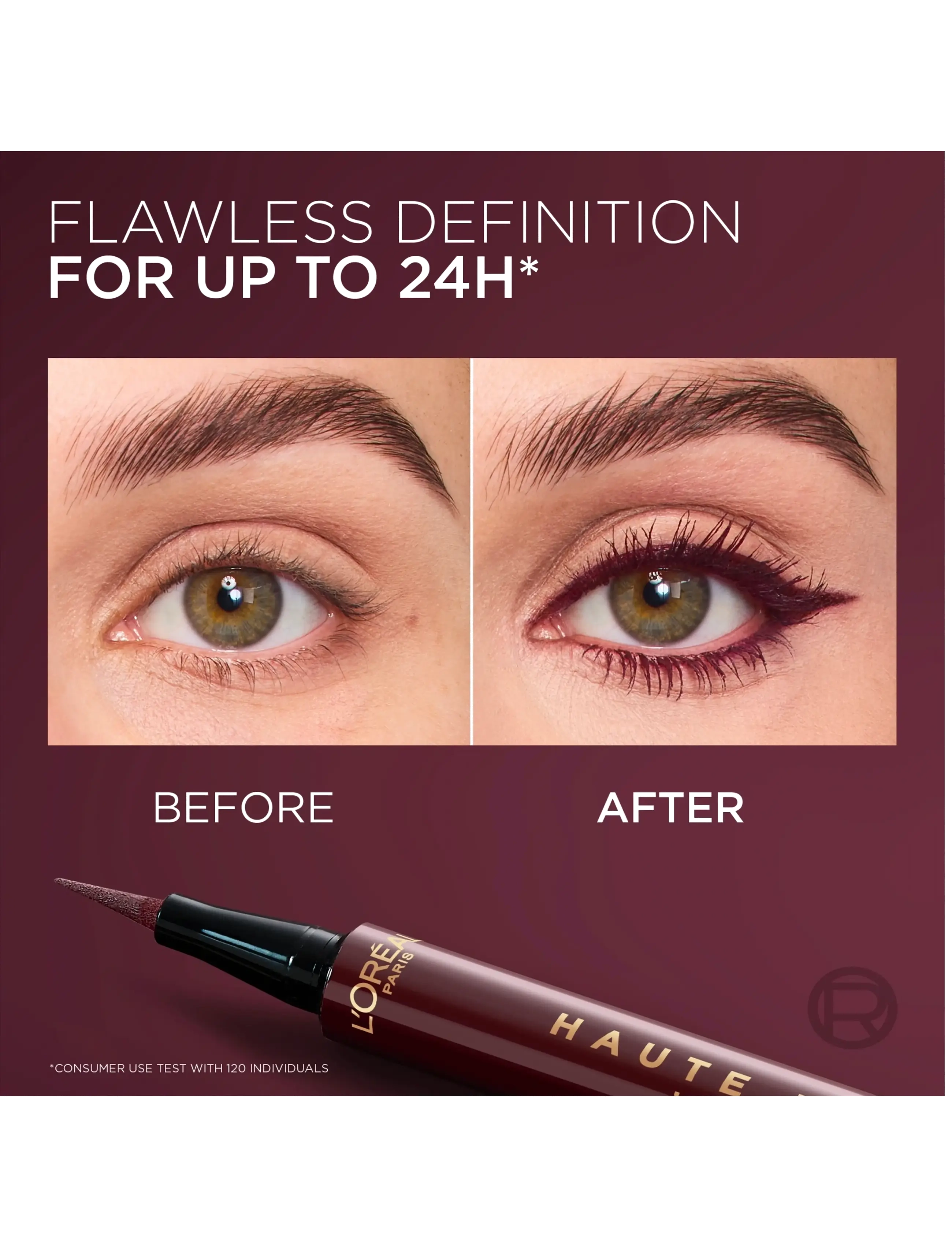 L'Oréal Paris - L'Oréal Paris Haute Precision Liquid Eyeliner - makeup - 050 bordeaux cashmere - 4