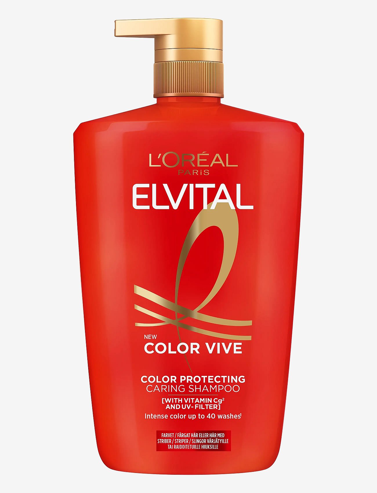 L'Oréal Paris L'oréal Paris Elvital Color Vive Shampoo For Colored Hair 1000 Ml - Nude - 1000 ml