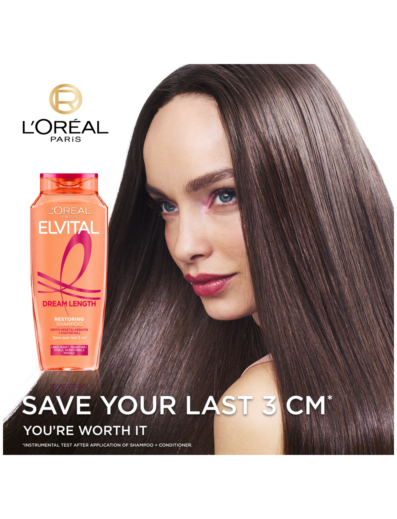 L'Oréal Paris - L'Oréal Paris Elvital Dream Length Shampoo for long hair 1000 ml - sjampó - clear - 2