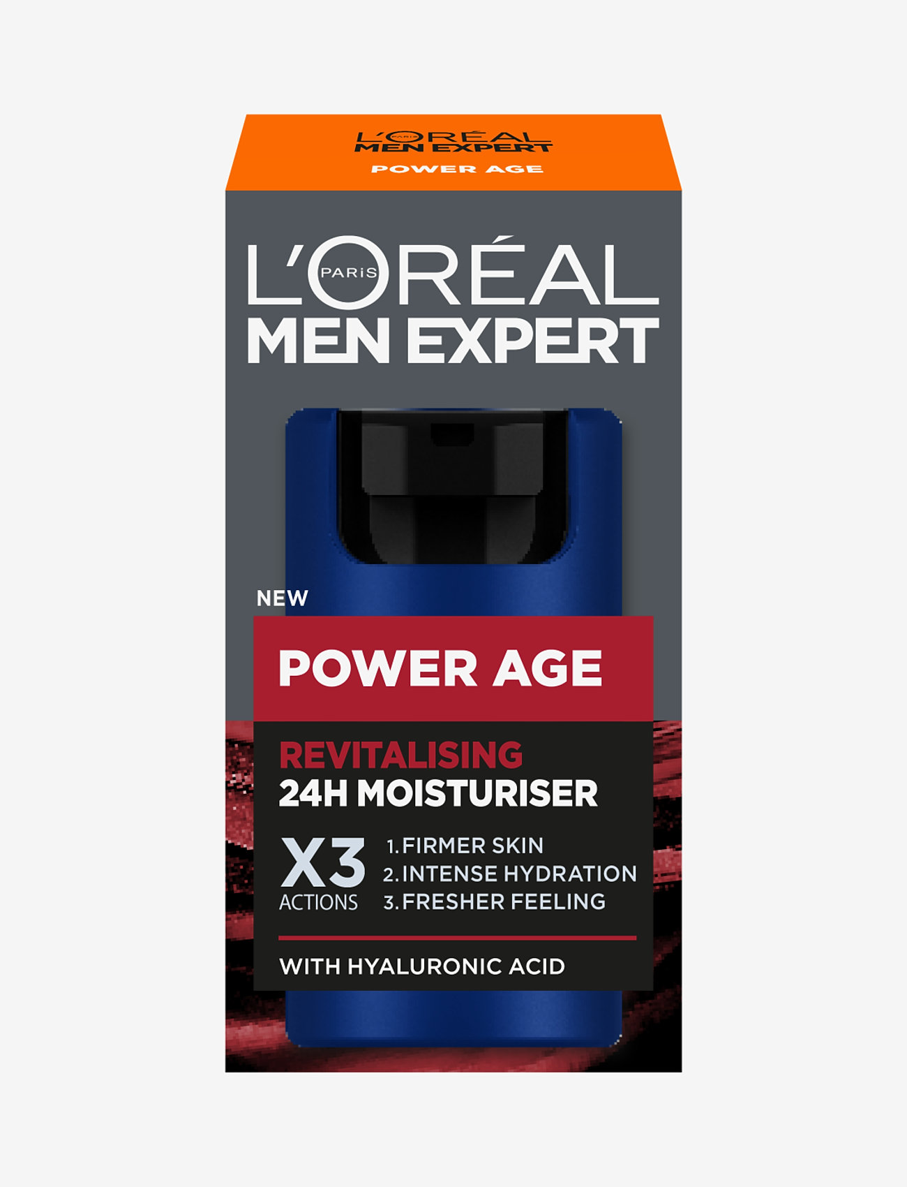 L'Oréal Paris - L'Oréal Paris Men Expert Power Age Revitalising Moisturiser for normal skin 50 ml - fugtpleje - clear - 1