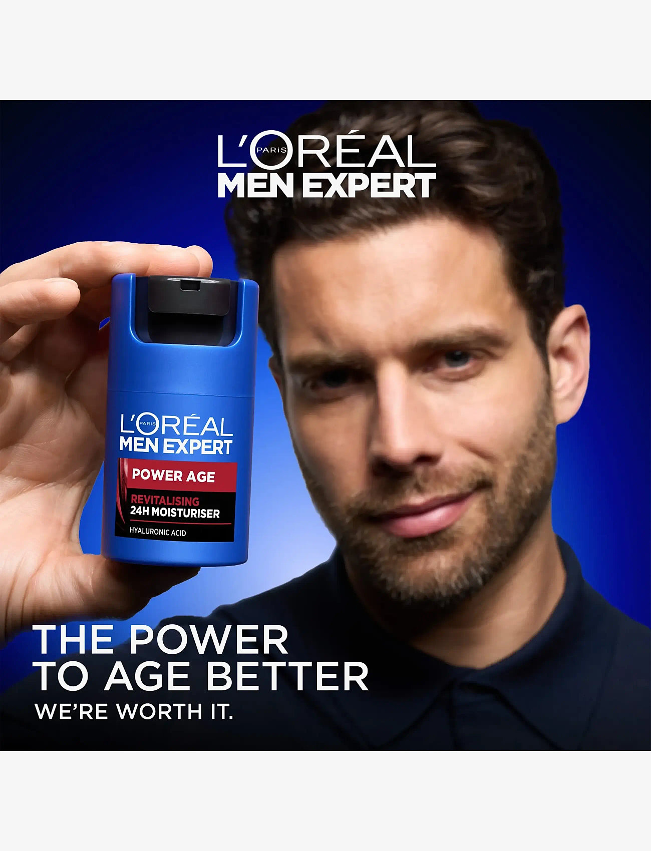L'Oréal Paris - L'Oréal Paris Men Expert Power Age Revitalising Moisturiser for normal skin 50 ml - fugtpleje - clear - 4