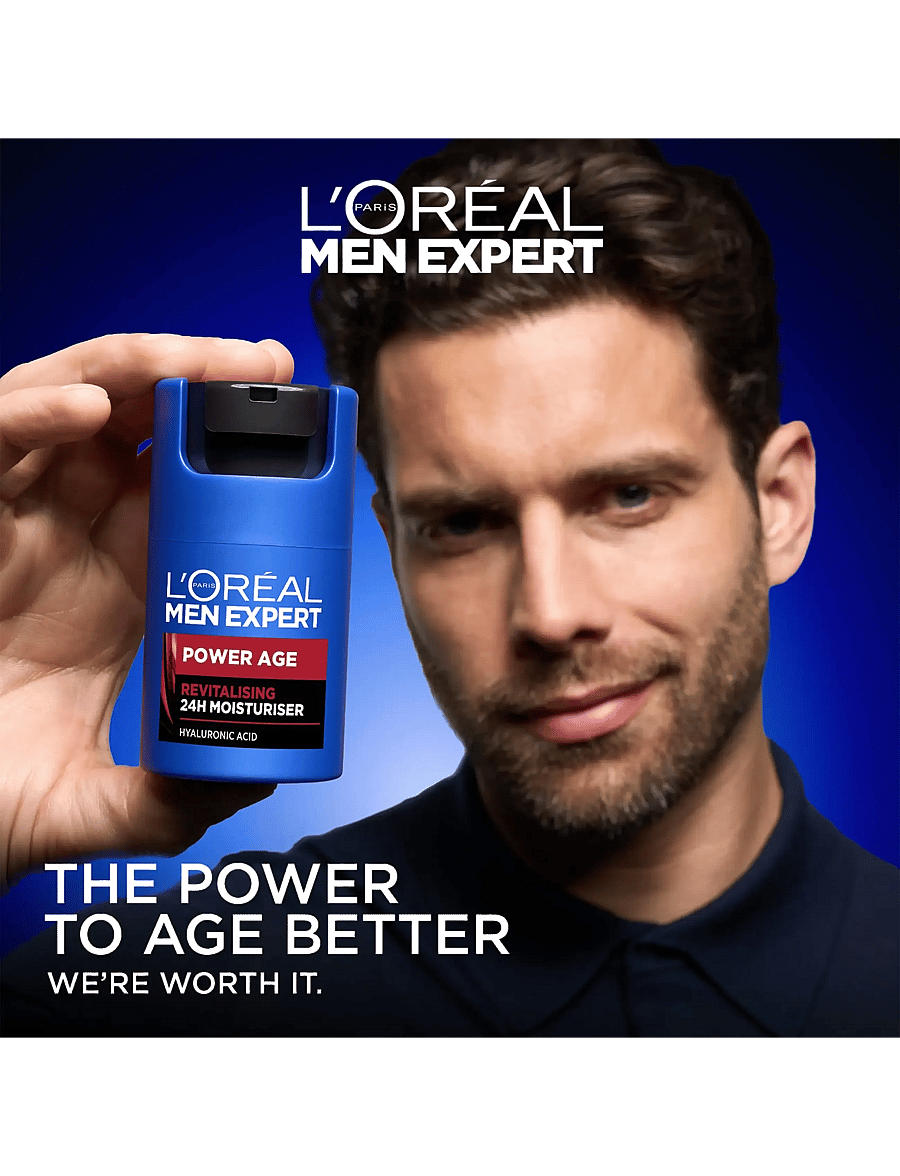 L'Oréal Paris - L'Oréal Paris Men Expert Power Age Revitalising Moisturiser for normal skin 50 ml - fugtpleje - clear - 4