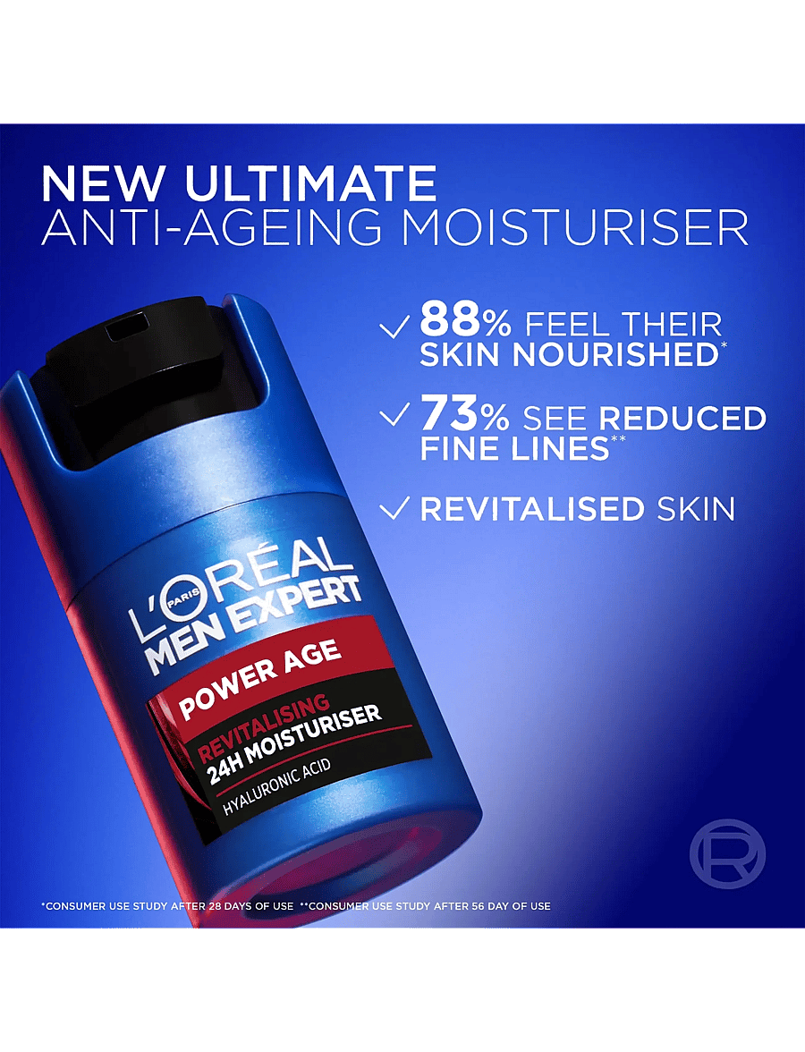 L'Oréal Paris - L'Oréal Paris Men Expert Power Age Revitalising Moisturiser for normal skin 50 ml - fugtpleje - clear - 5