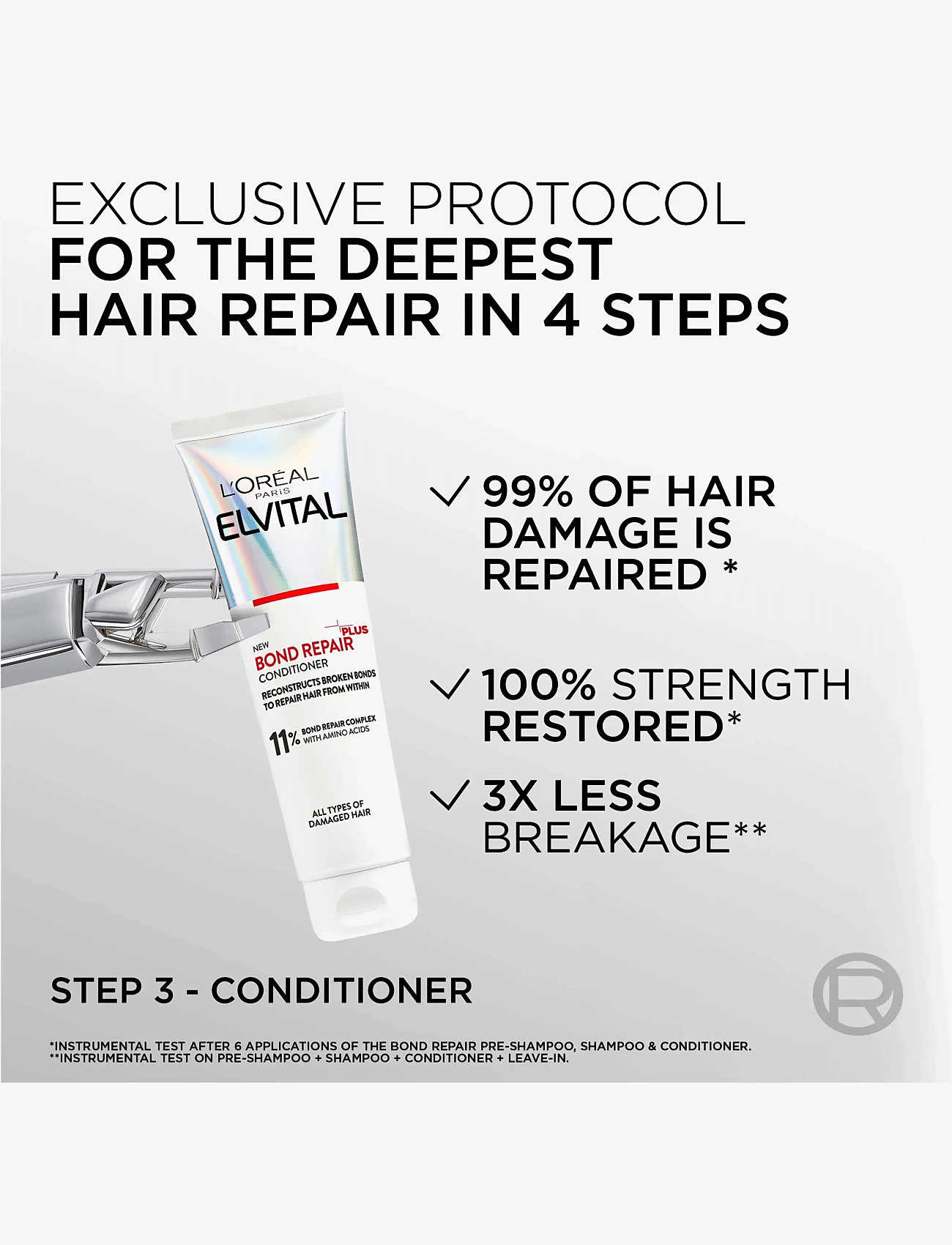 L'Oréal Paris - L'Oréal Paris Elvital Bond Repair Conditioner for damaged hair 150 ml - balsam & conditioner - no colour - 2