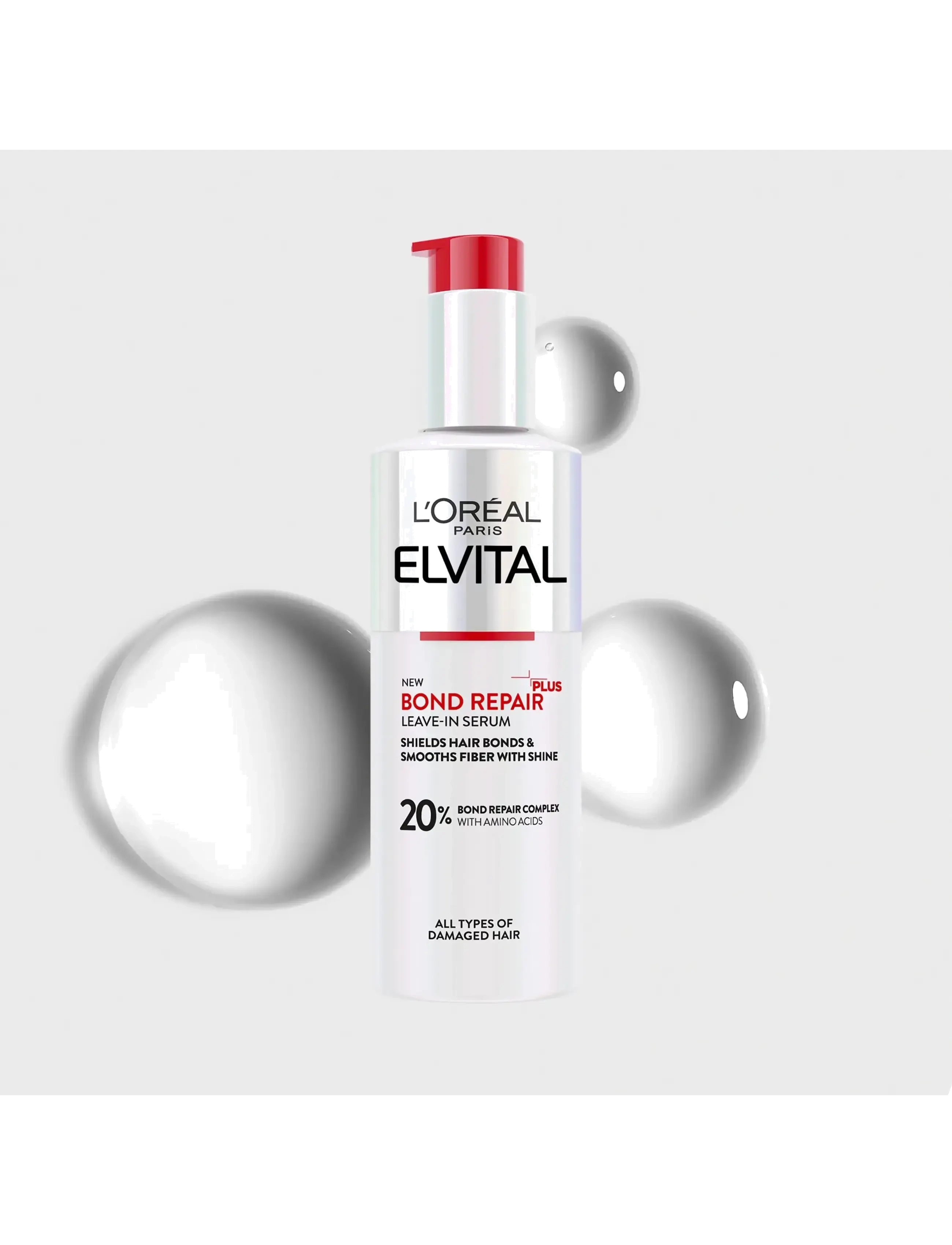 L'Oréal Paris - L'Oréal Paris Elvital Bond Repair Leave-in Serum for damaged hair 150 ml - hårserum - no colour - 2