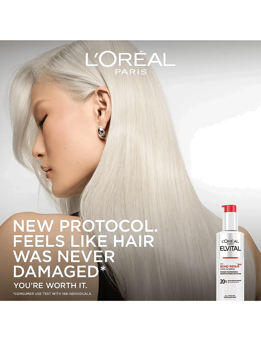 L'Oréal Paris - L'Oréal Paris Elvital Bond Repair Leave-in Serum for damaged hair 150 ml - juukseseerumid - no colour - 4