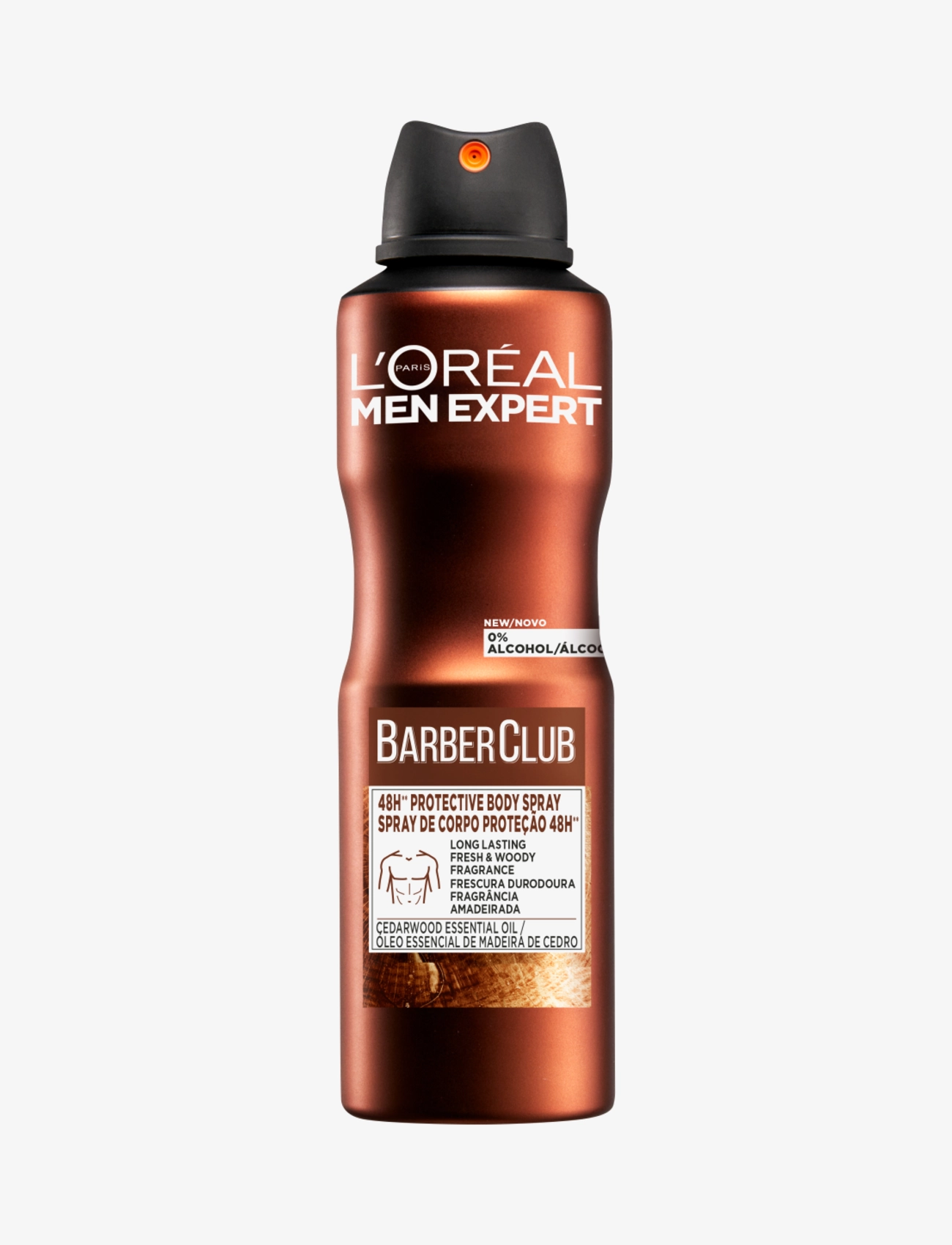 L'Oréal Paris L'Oréal Paris Men Expert Barber Club 48H Protective Deodorant Bodyspray for normal skin 150 ml - Deodorant - CLEAR / undefined