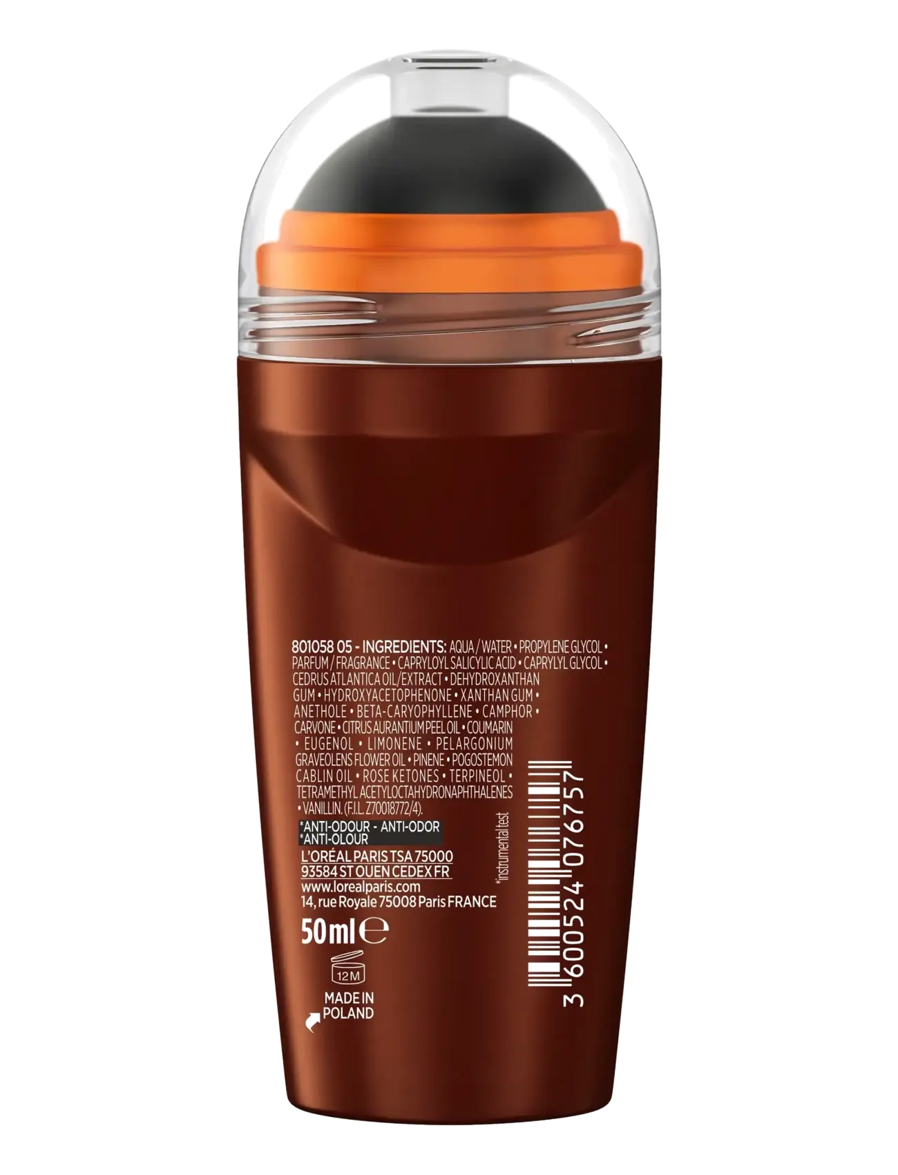 L'Oréal Paris - L'Oréal Paris Men Expert Barber Club 48H Protective Deodorant Roll On for normal skin 50 ml - rutulinis - clear - 1