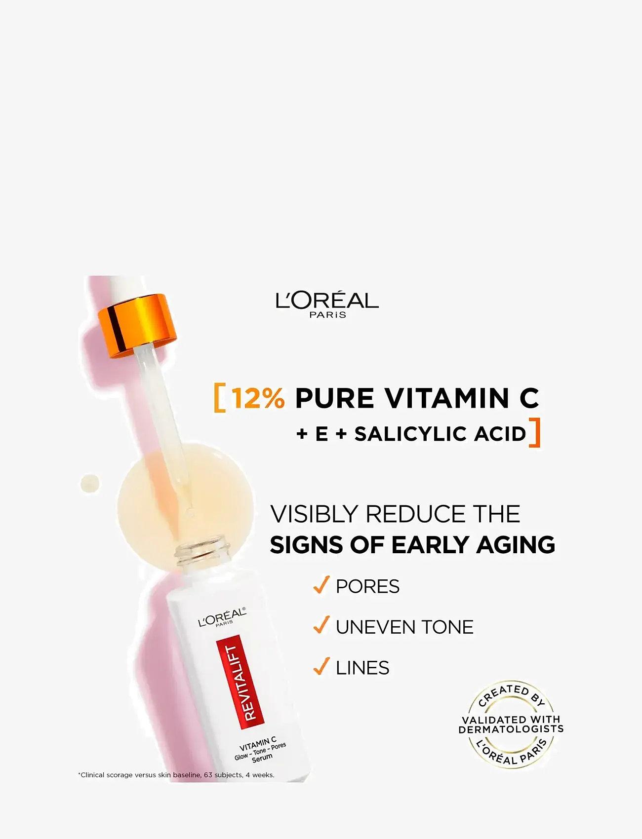 L'Oréal Paris - L'Oréal Paris Revitalift Clinical 12% Pure Vitamin C Serum 30 ml - serum - no colour - 2
