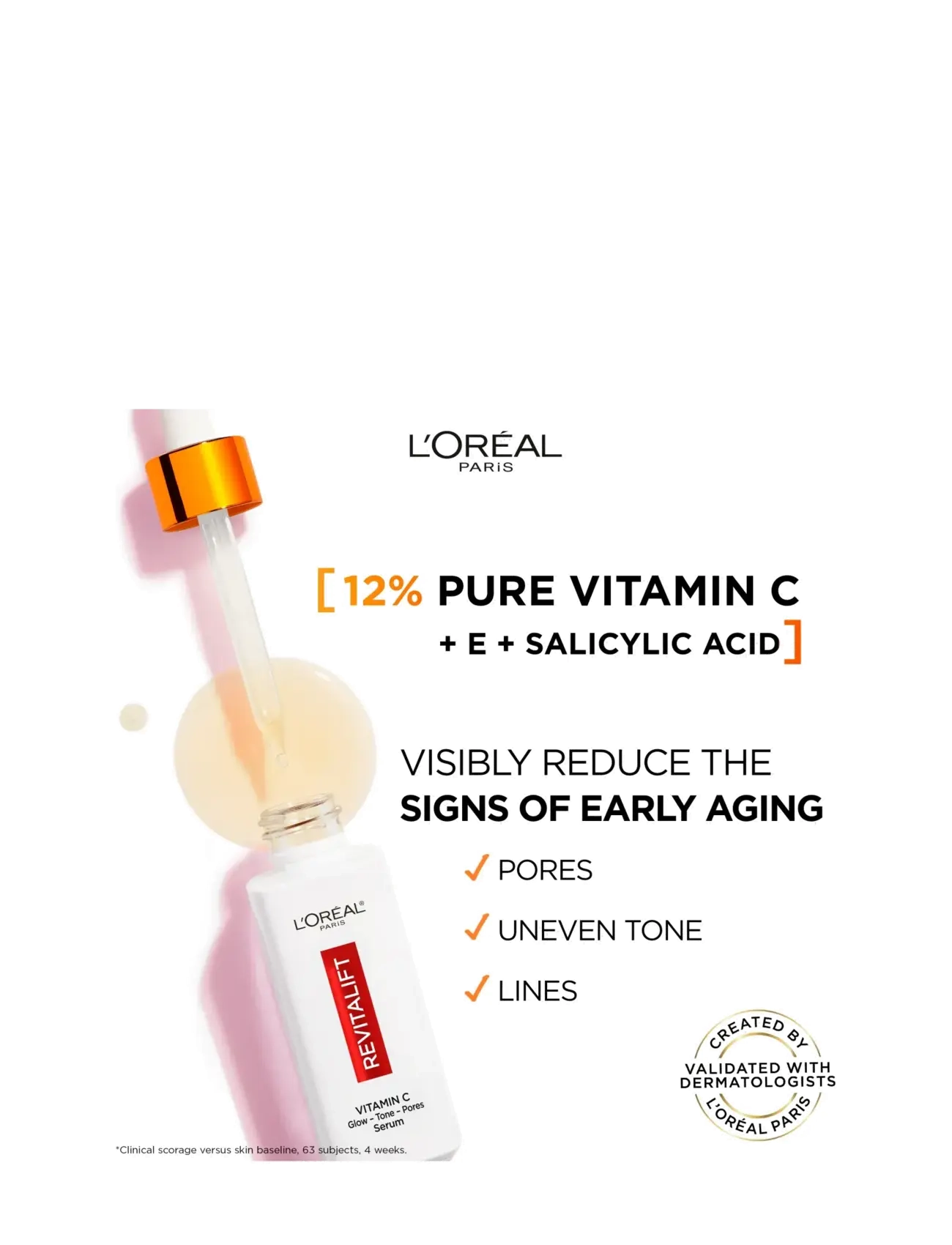 L'Oréal Paris - L'Oréal Paris Revitalift Clinical 12% Pure Vitamin C Serum for normal skin 30 ml - serum - no colour - 2