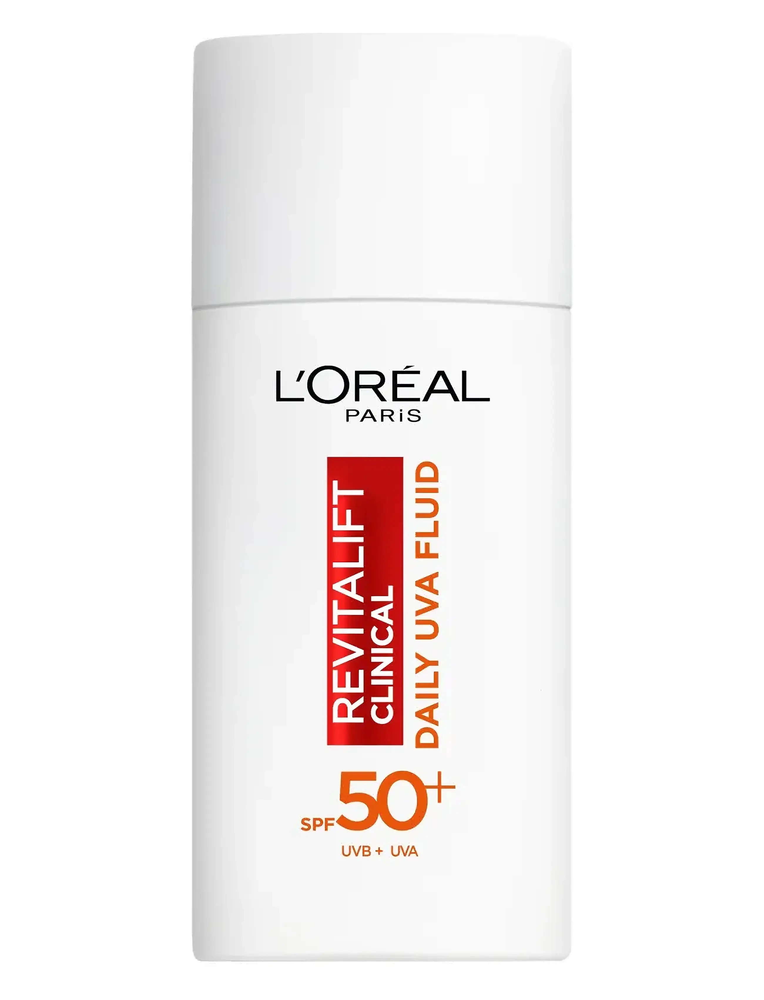 L'Oréal Paris L'oréal Paris Revitalift Clinical Daily Moisturizing Uva Fluid Spf50+ For Normal Skin 50 ml, 50 ml, Nude, Solpleje > Ansigt, Dame