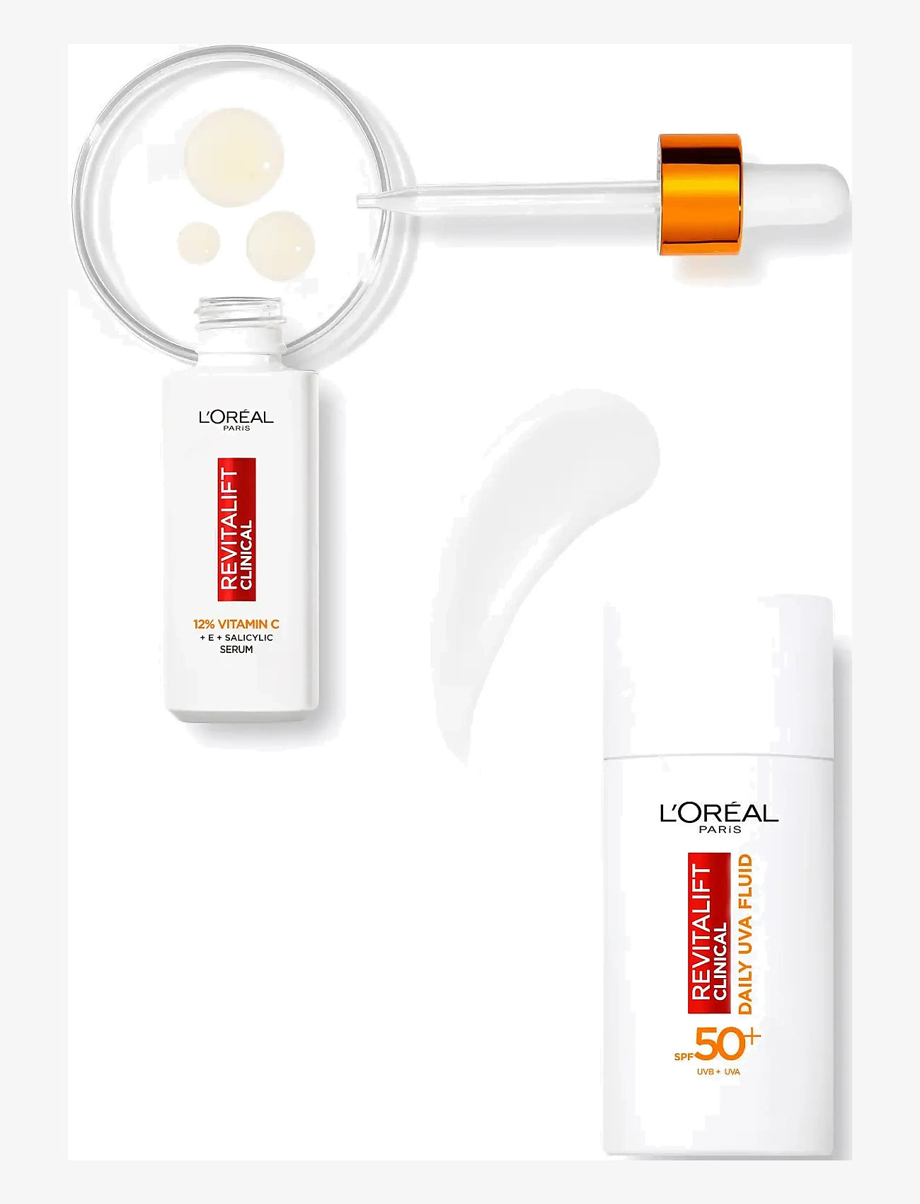 L'Oréal Paris - L'Oréal Paris Revitalift Clinical Daily Moisturizing Fluid SPF50 50 ml - för ansiktet - no colour - 4