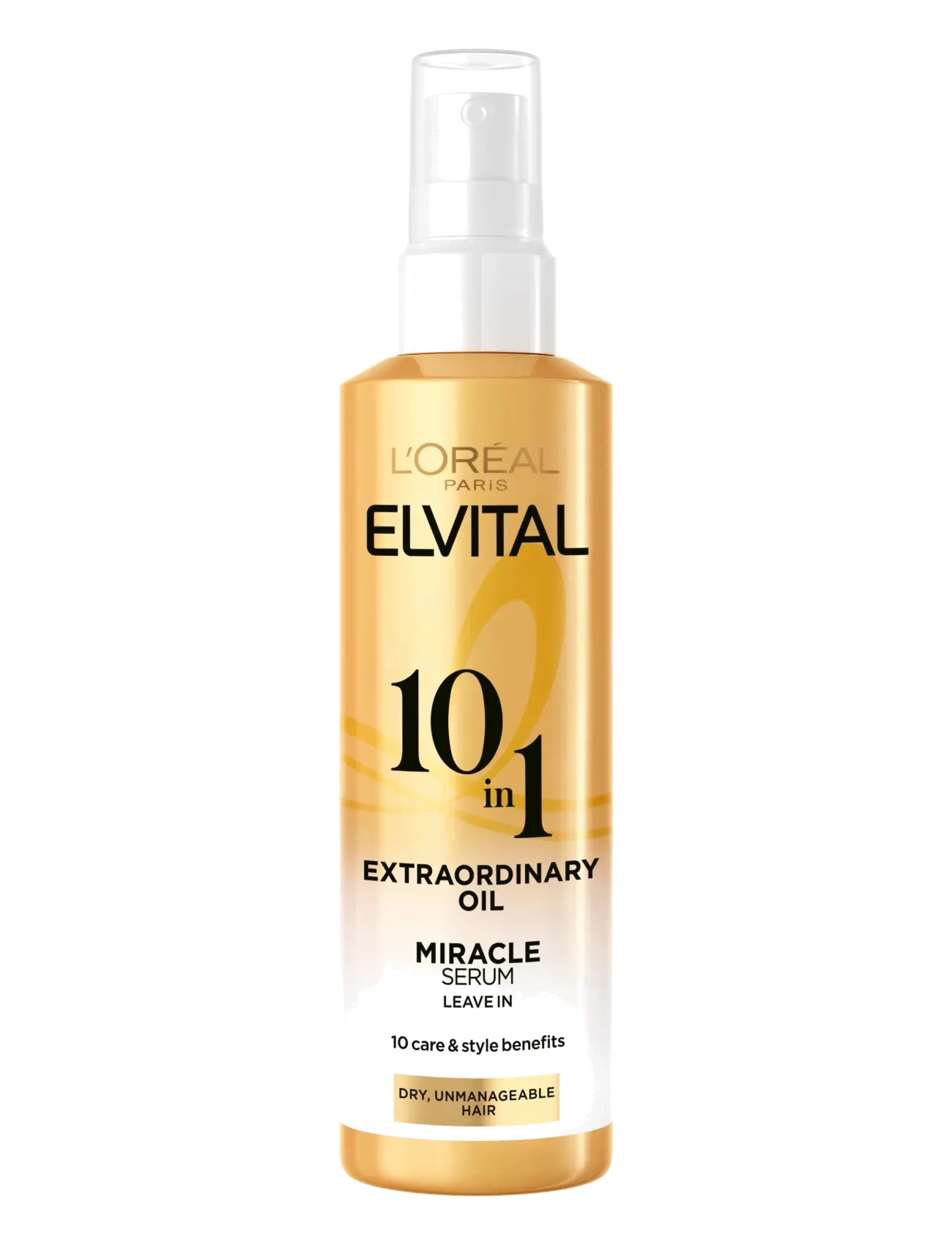 L'Oréal Paris L'Oréal Paris Elvital Extraordinary Oil 10-in-1 Leave-in Treatment for dry hair 150 ml - Hårprodukter - CLEAR / undefined