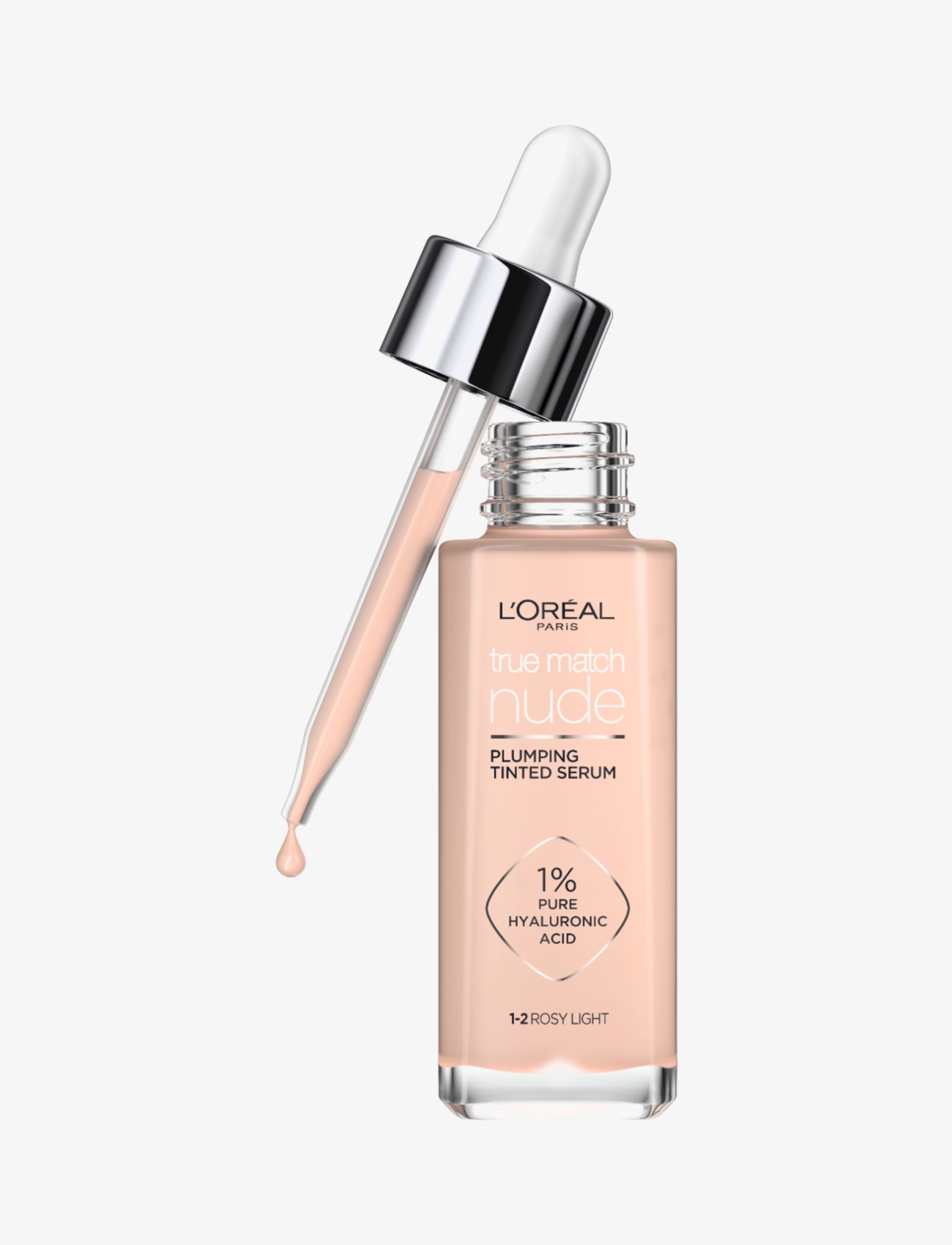 L'Oréal Paris L'Oréal Paris True Match Nude Plumping Tinted Serum 1-2 Rosy Light 30 ml - L'Oréal Paris - ROSY LIGHT ROSY LIGHT / clear