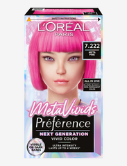 L'Oréal Paris - L'Oréal Paris Preference Meta Vivids 7.222 Meta Pink - färginpackningar - 7.222 meta pink - 0