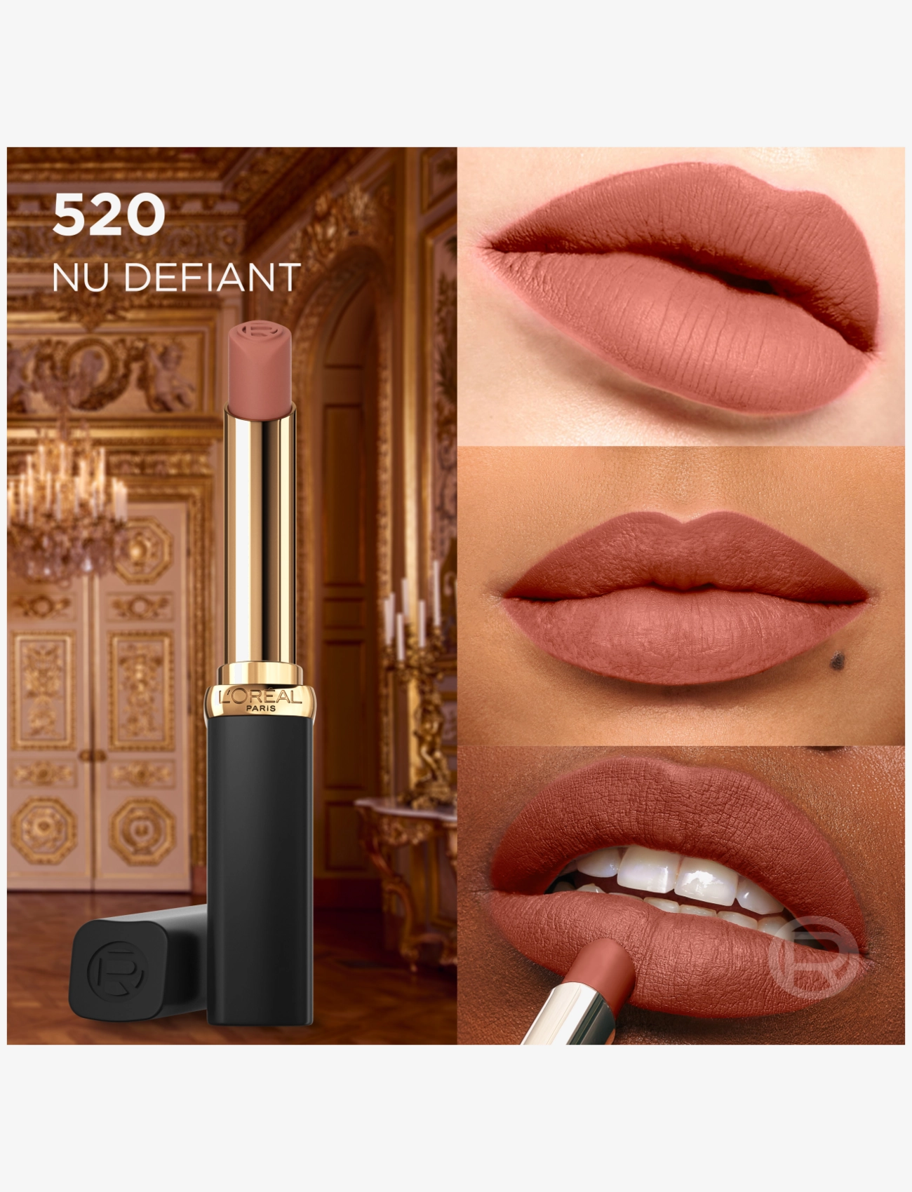 L'Oréal Paris - L'Oréal Paris, Color Riche, Intense Volume Matte, Lipstick, 520 Le Nude Defiant, 1.8g - makeup - le nude defiant - 2