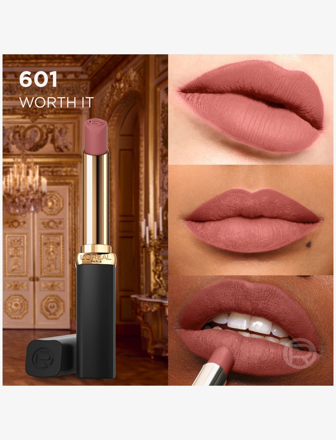 Color Riche, Intense Volume Matte, Lipstick, 601 Worth It 3