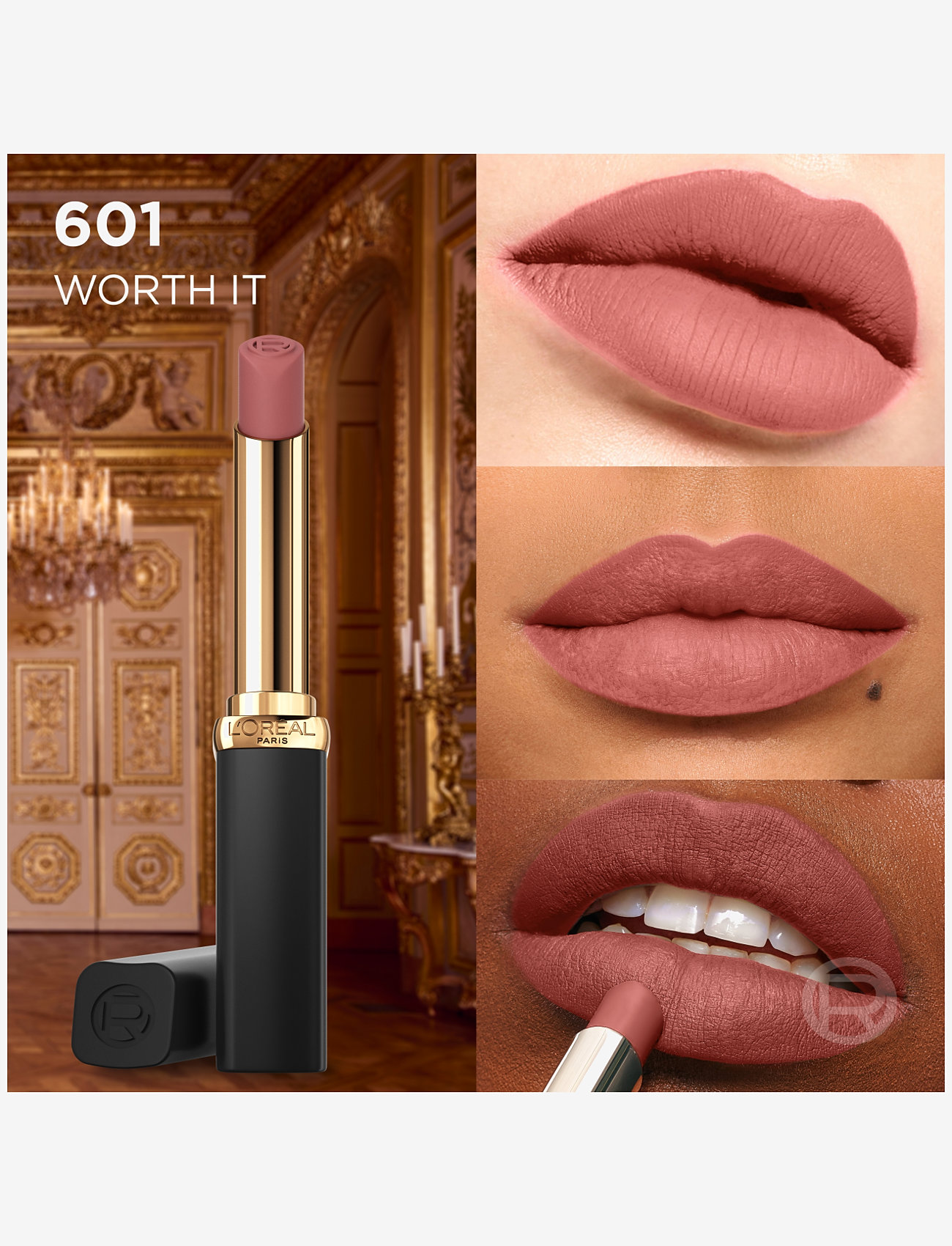 L'Oréal Paris - L'Oréal Paris, Color Riche, Intense Volume Matte, Lipstick, 601 Worth It, 1.8g - smink - worth it - 2