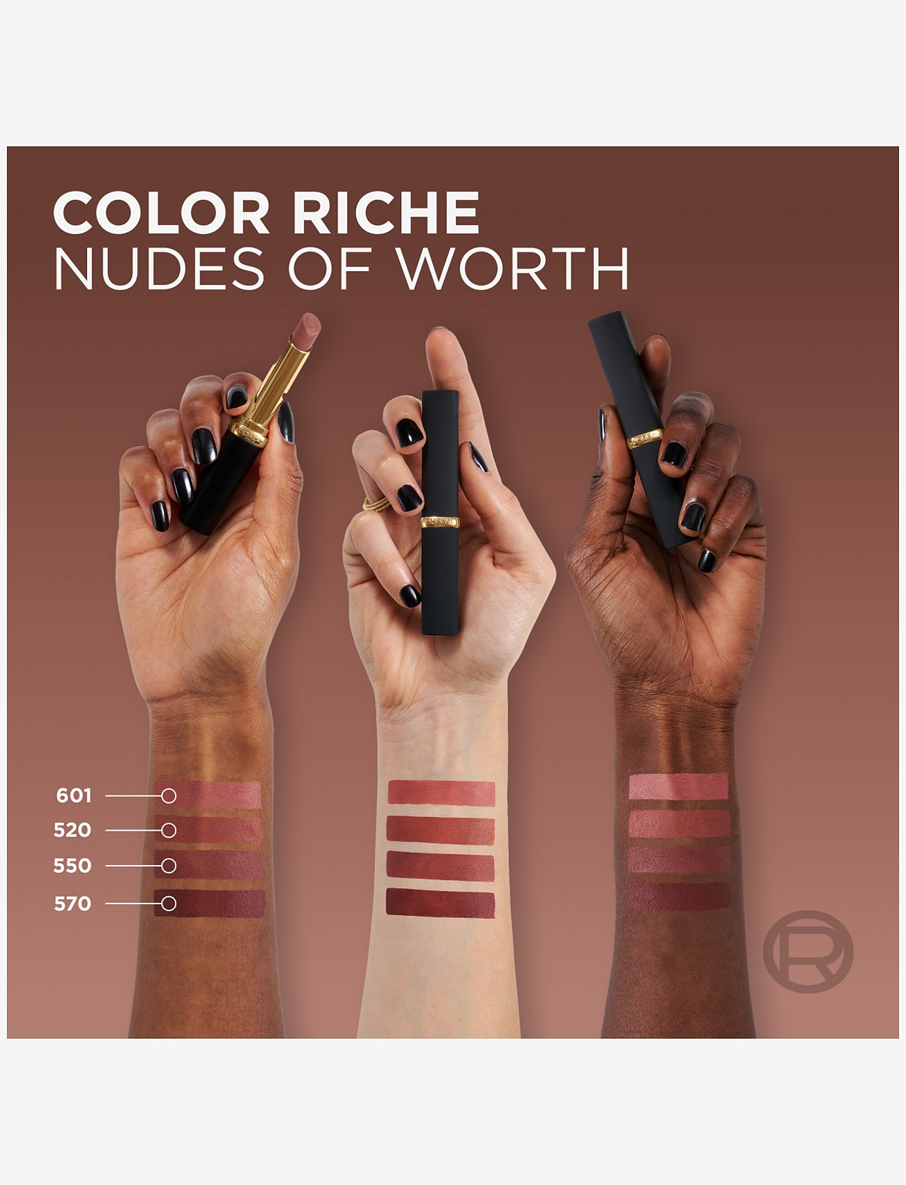 L'Oréal Paris - L'Oréal Paris, Color Riche, Intense Volume Matte, Lipstick, 601 Worth It, 1.8g - smink - worth it - 3