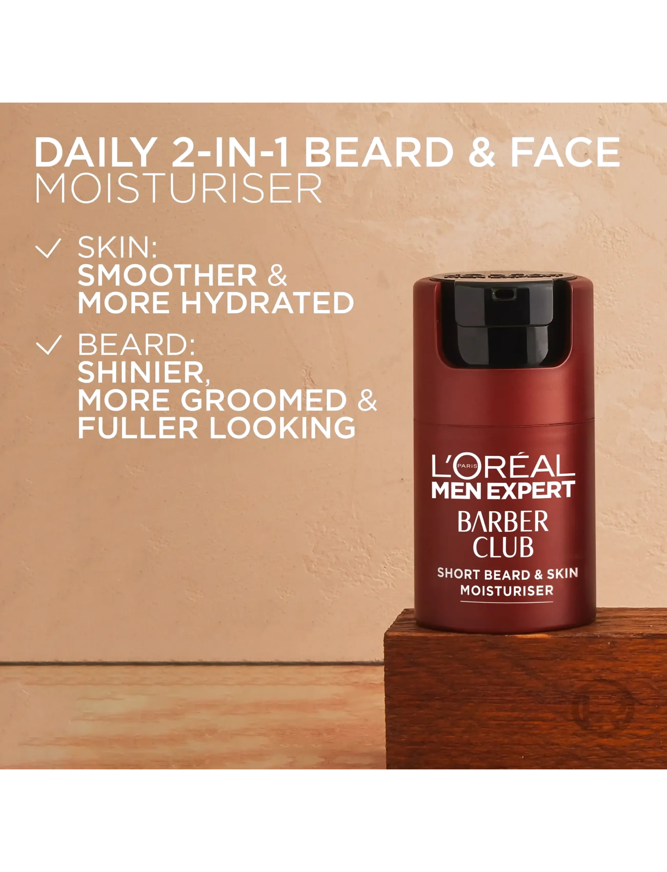 L'Oréal Paris - L'Oréal Paris Men Expert Barber Club Short Beard & Skin Moisturiser for normal skin 50 ml - fugtpleje - barber club - 3