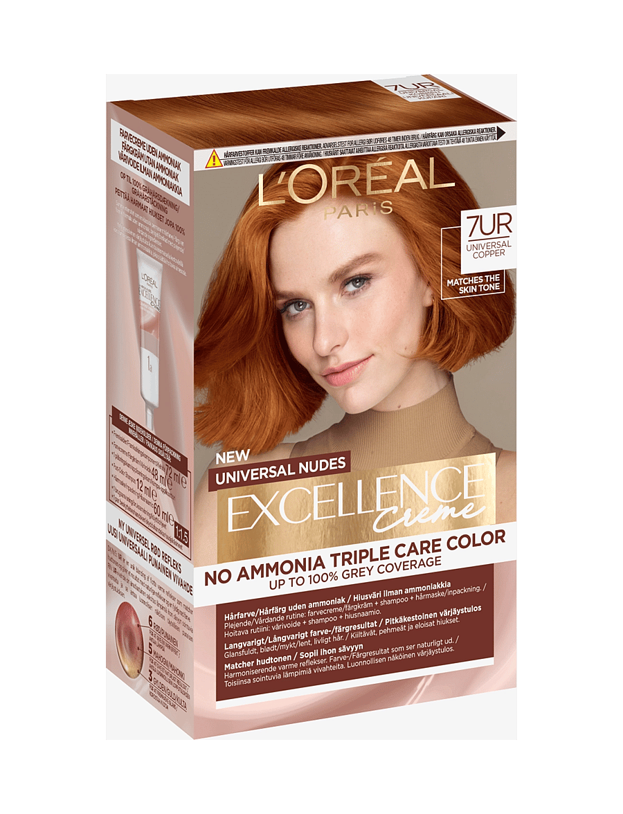 L'Oréal Paris - L'Oréal Paris, Excellence, Universal Nudes, hair color that matches all skin tones - püsijuuksevärvid - copper - 1