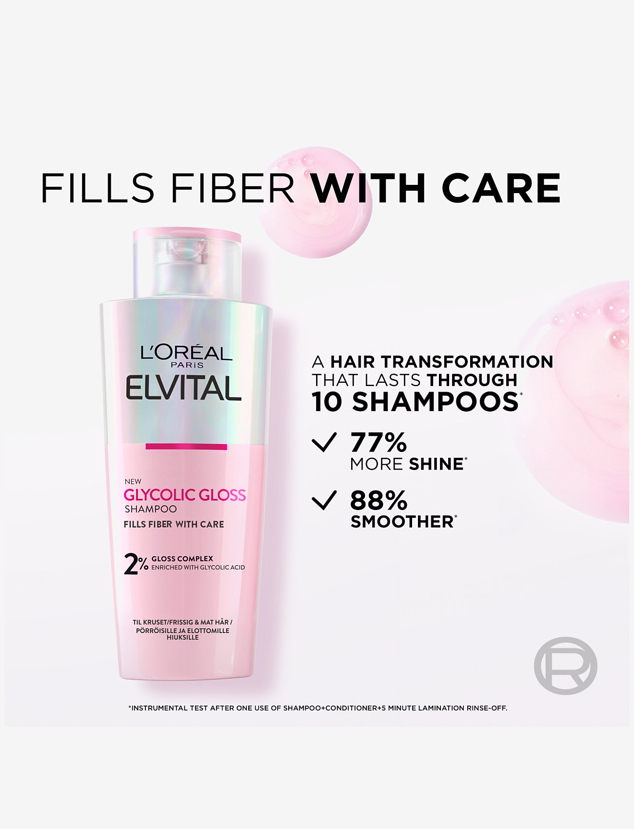 L'Oréal Paris - L'Oréal Paris, Elvital, Glycolic Gloss, Shine Shampoo, 200 ml - glycolic gloss shampoo - 3